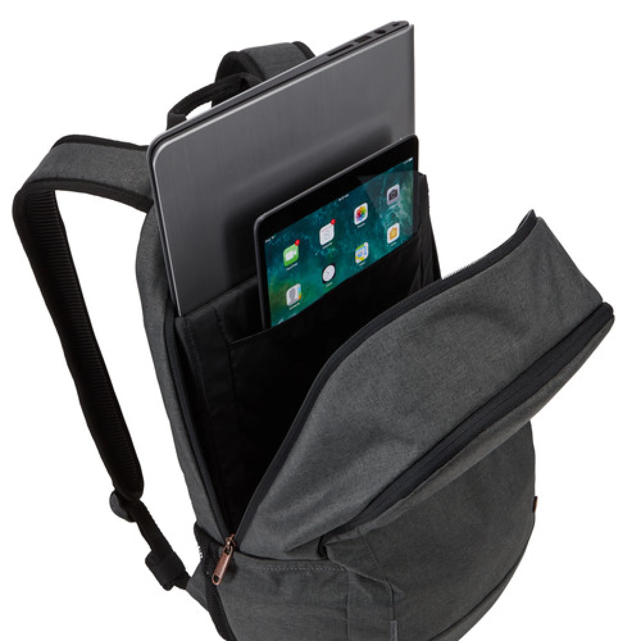 Case Logic Era 15.6" Laptop Backpack. Obsidian grey