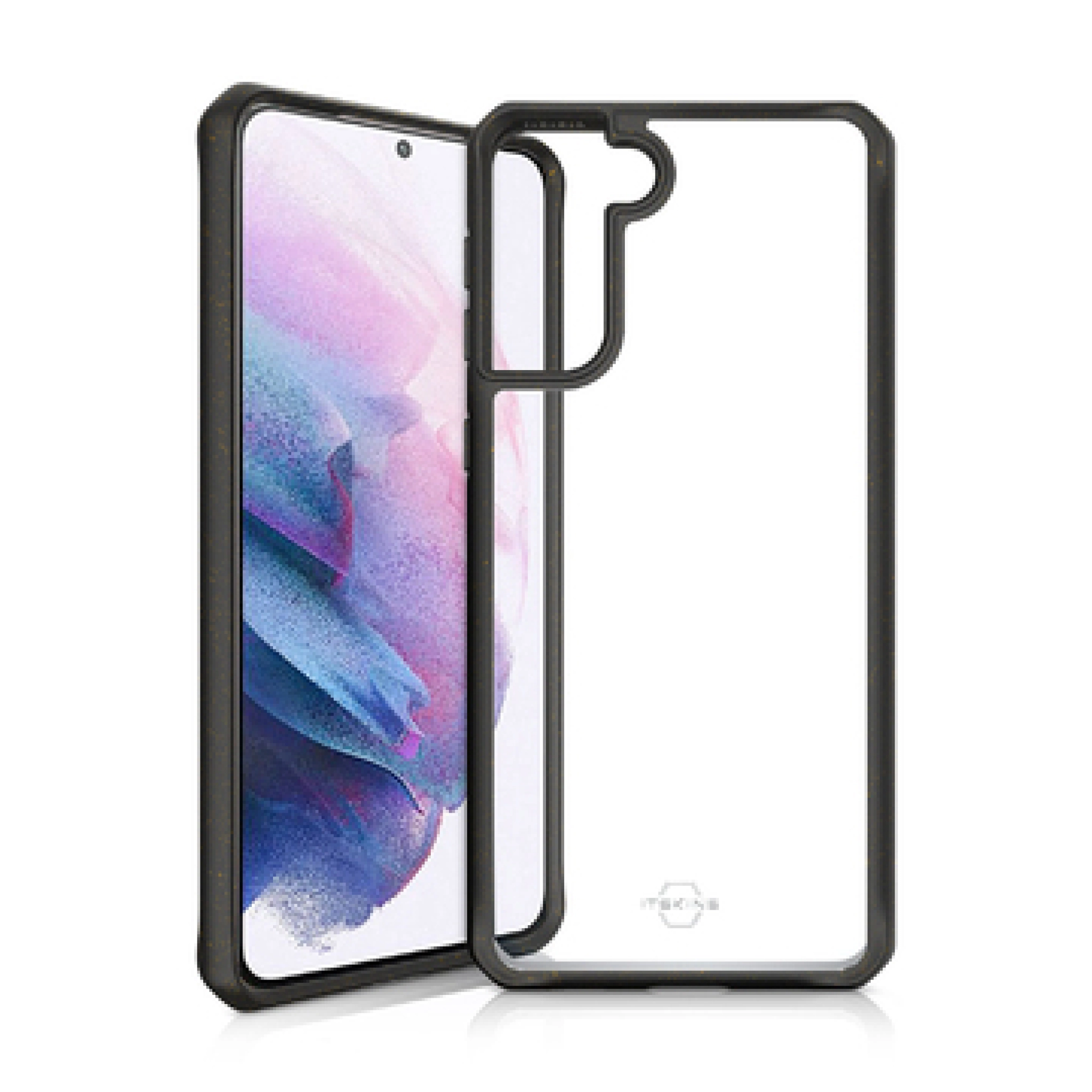 ITSKINS FERONIABIO PURE Cover for Samsung Galaxy S21 + 4G / 5G®. Black and transparent