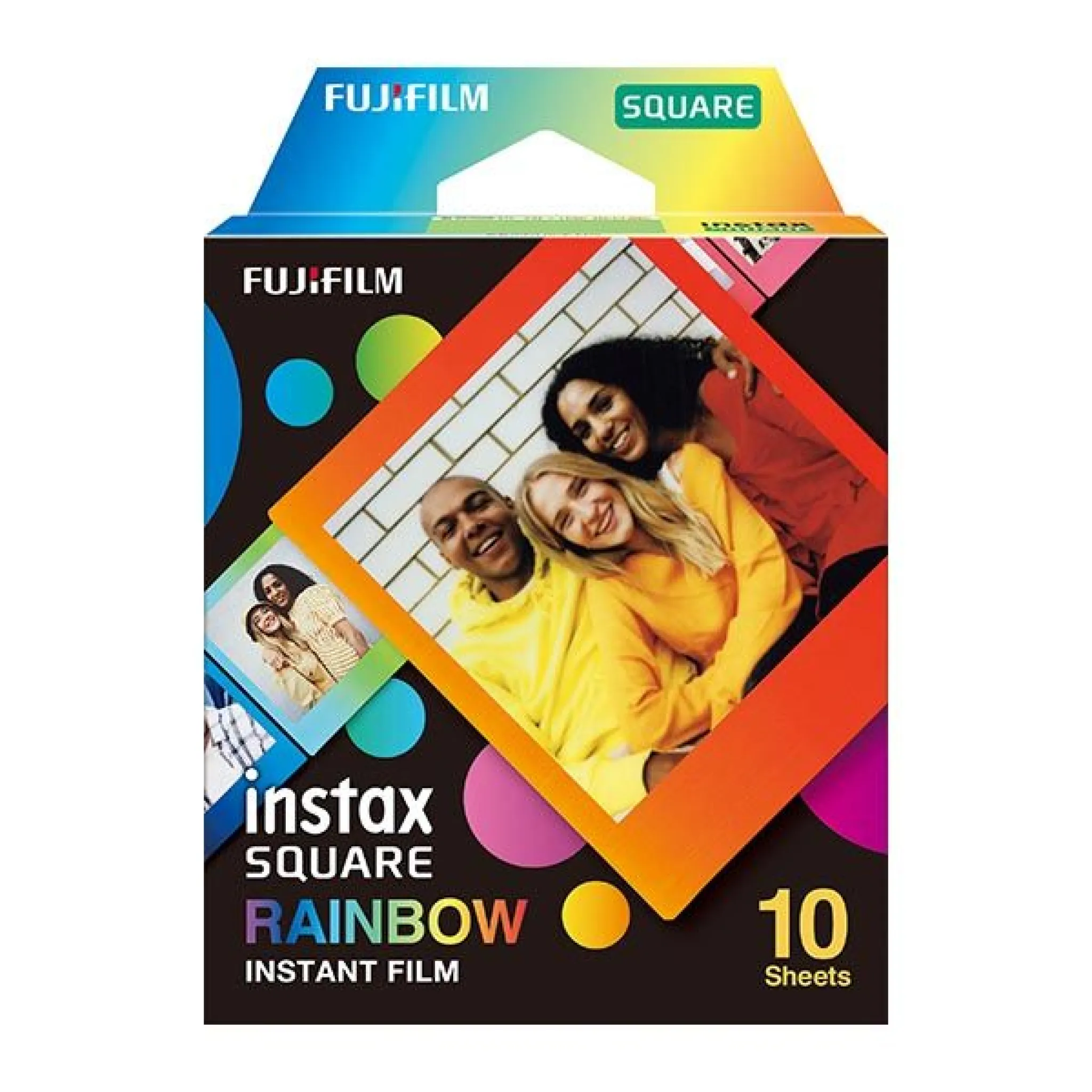 INSTAX Square Film. 10 Shots. Rainbow