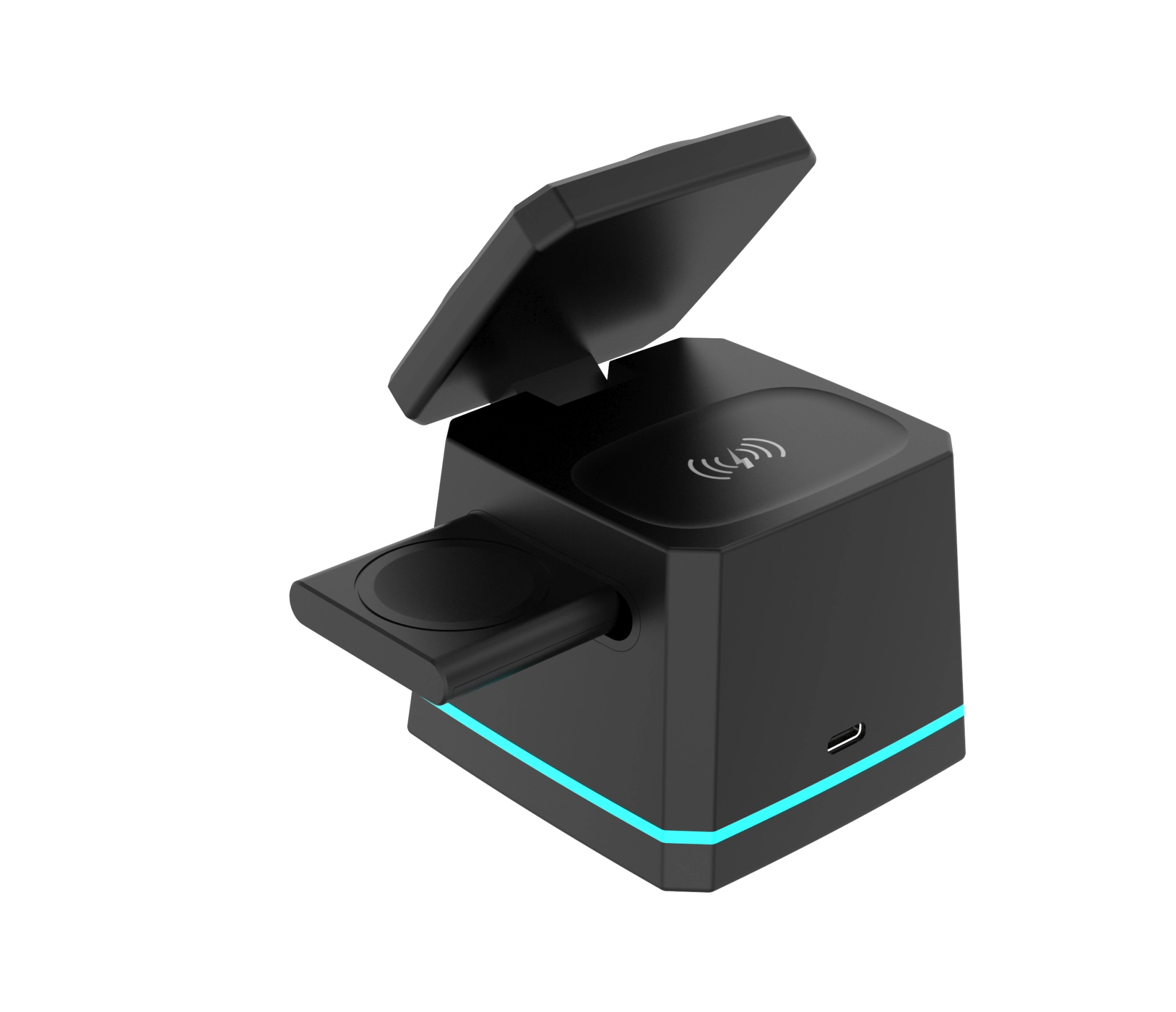 Energizer All-in-One Wireless Charging Dock. Black