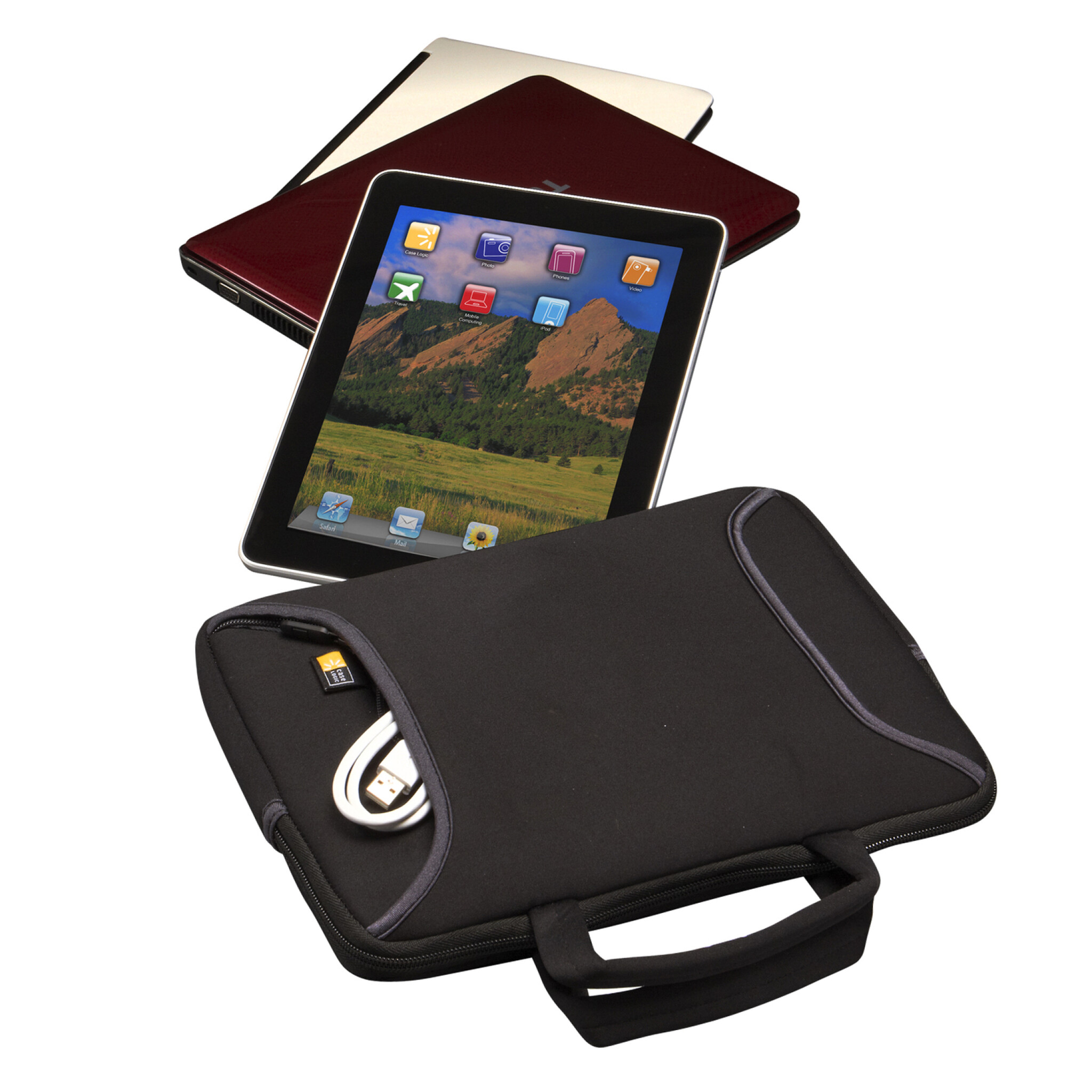 Case Logic Sleeve for iPad/Tablet. Black