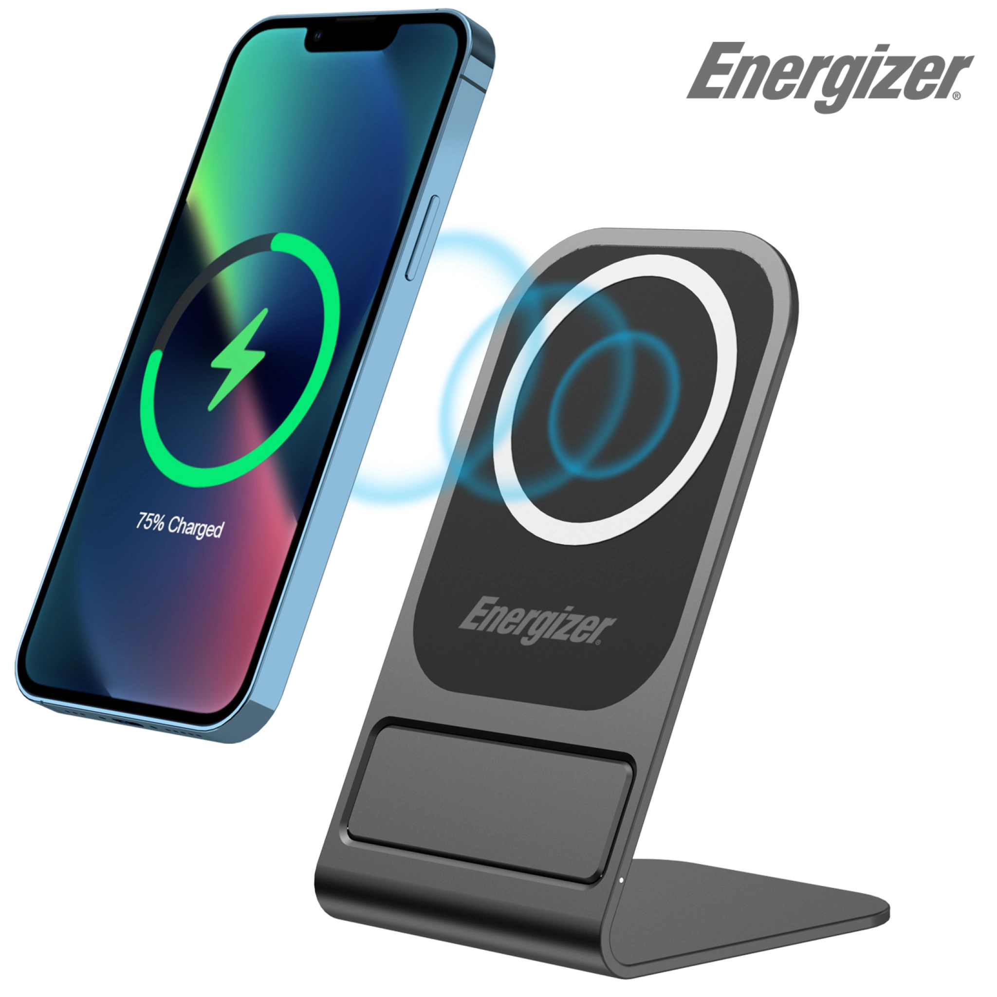Energizer 15W Wireless Charging Stand. Black