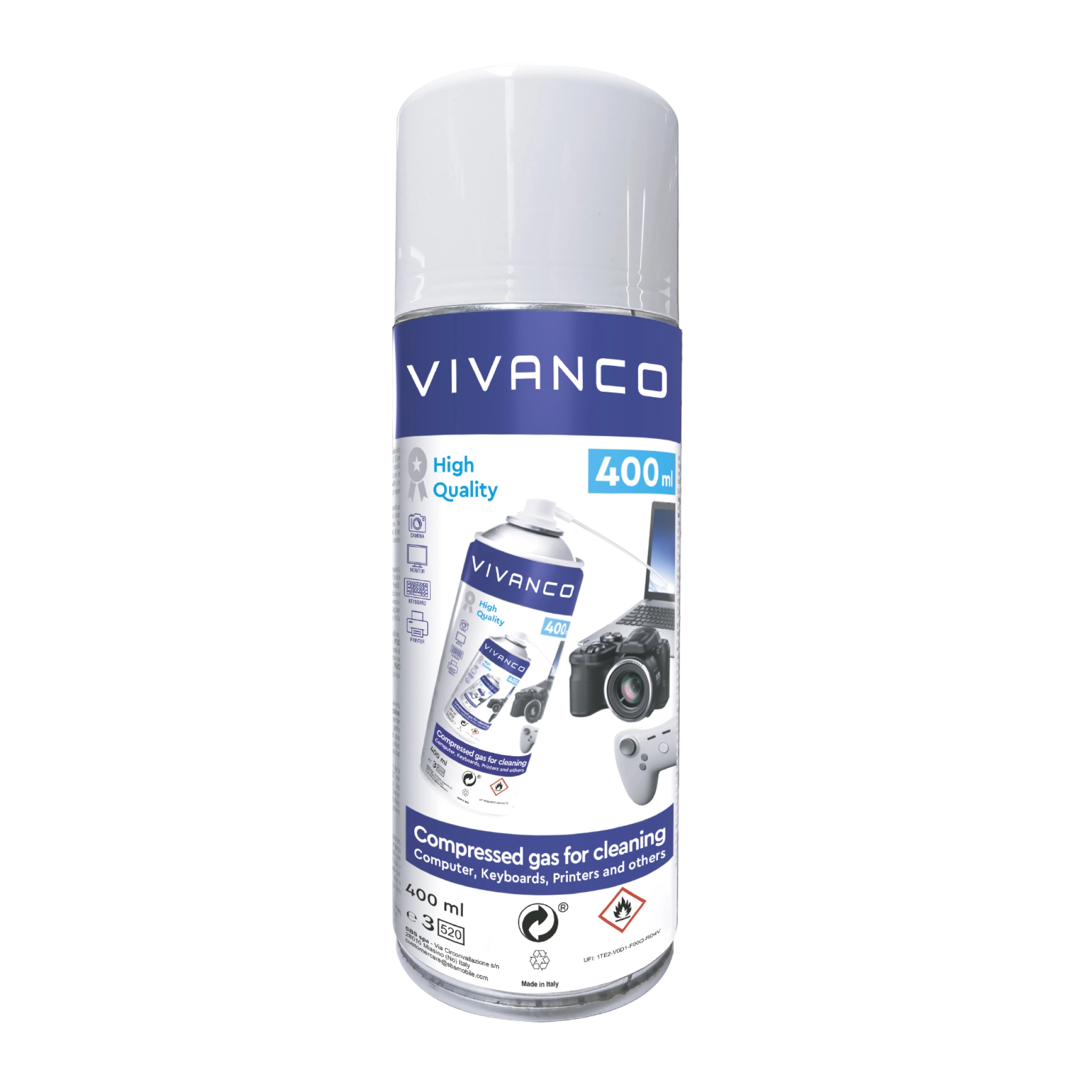 Vivanco Compressed gas for cleaning office equipment