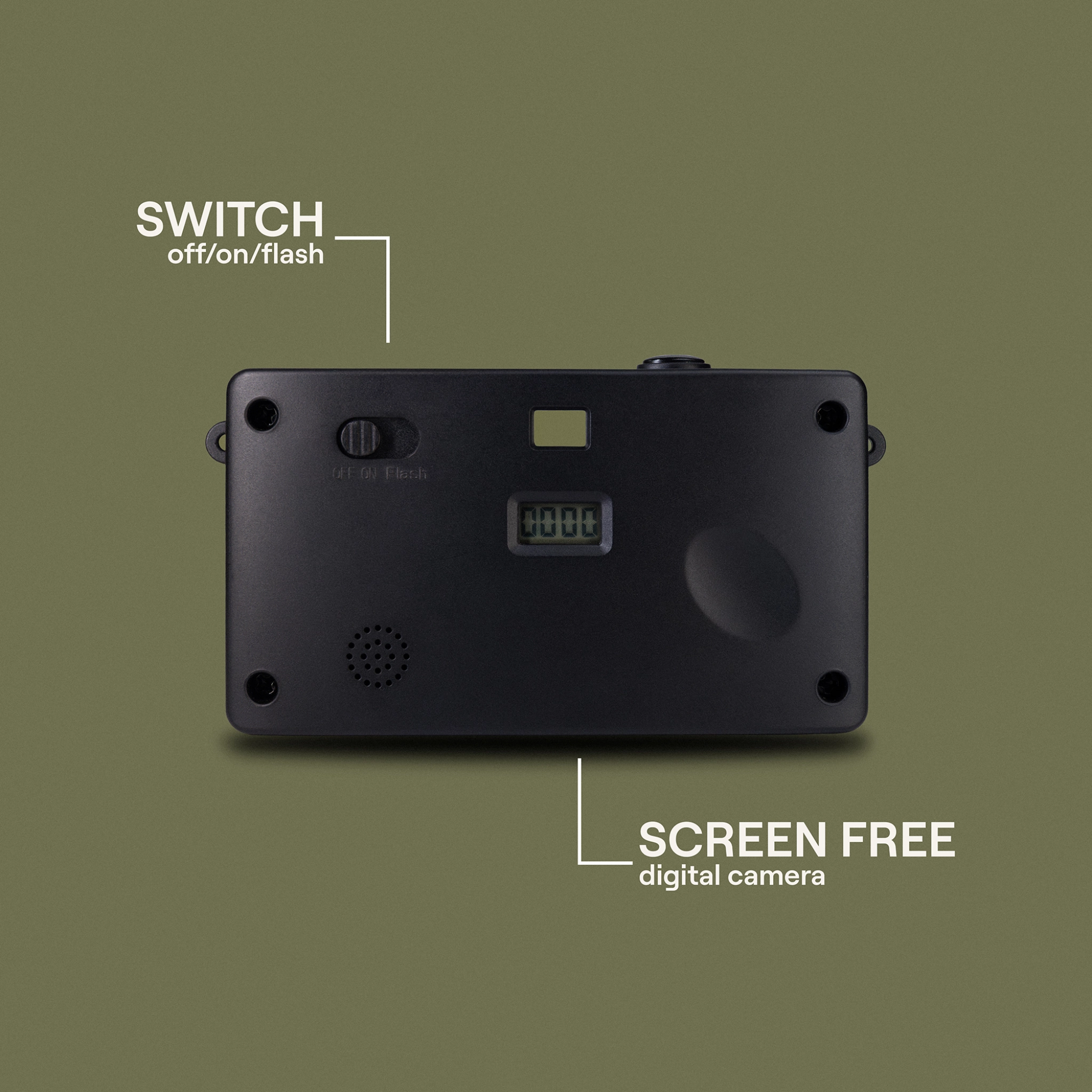 Camp Snap Camera. Forest Green