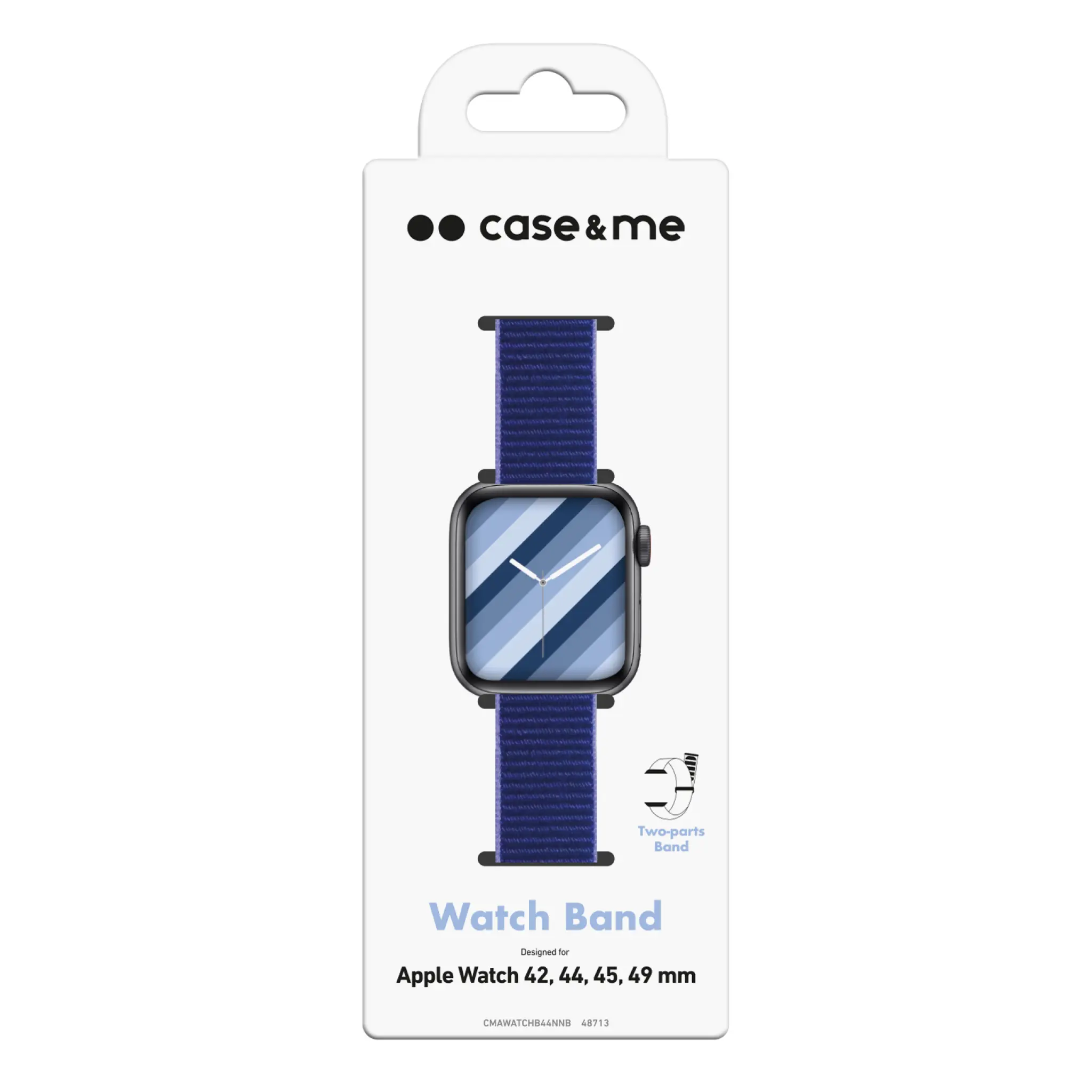 SBS Nylon Band for Apple Watch 42/44/45/49mm. Navy Blue