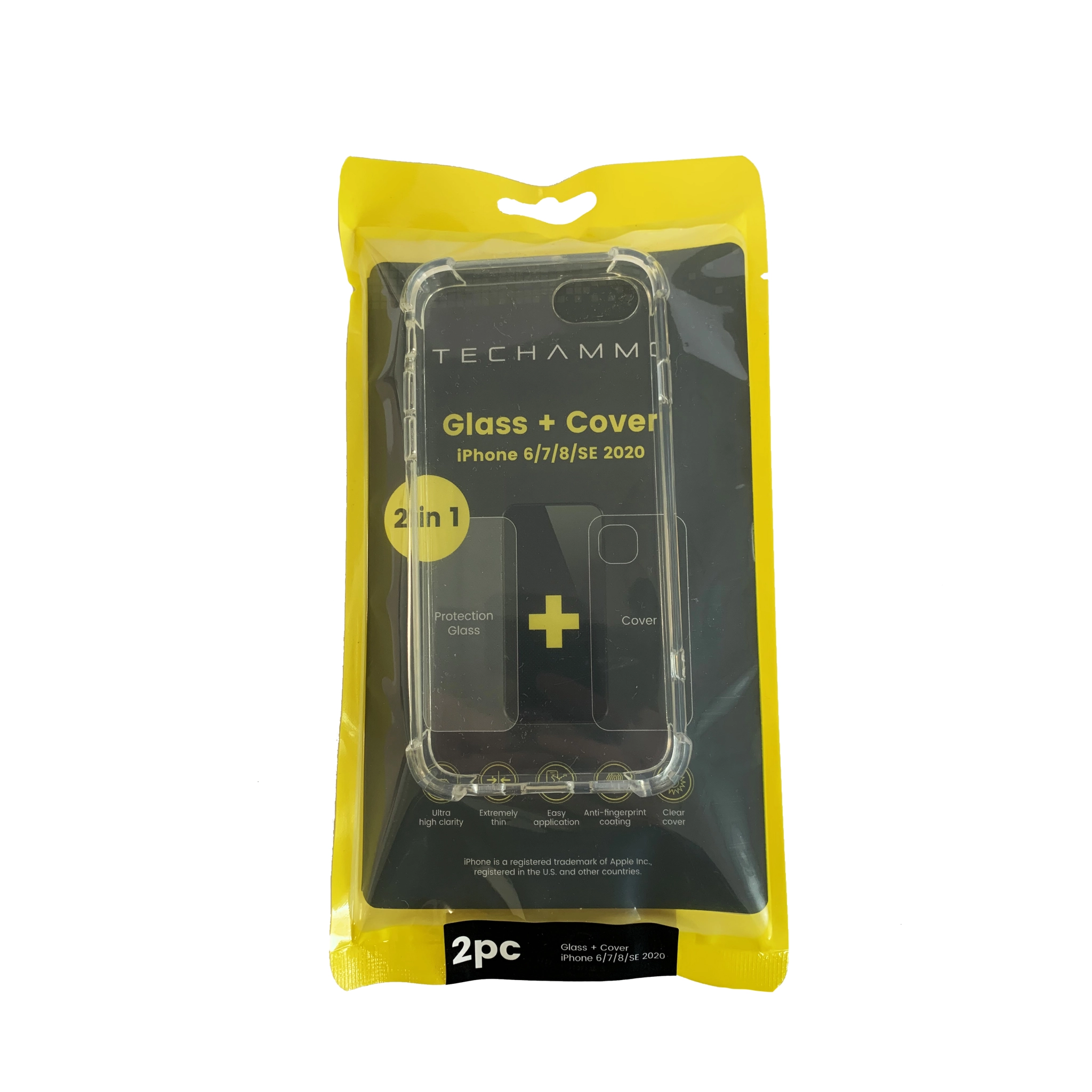 Techammo Protection Glass + Cover iPhone® 6/7/8/SE