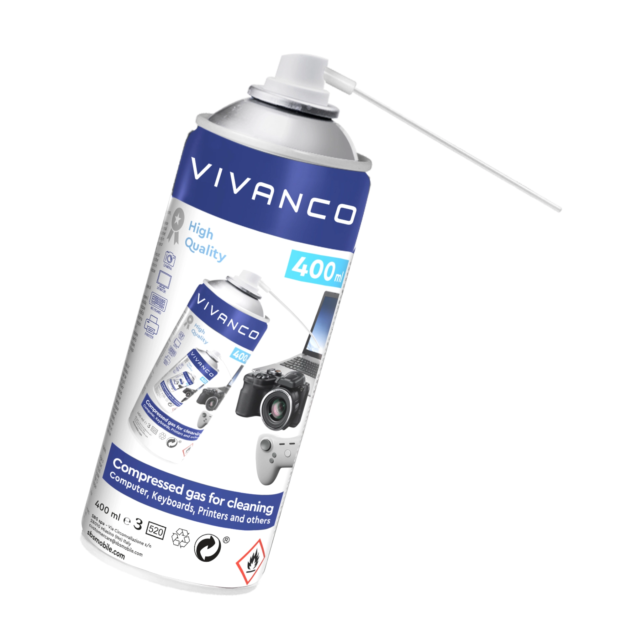 Vivanco Compressed gas for cleaning office equipment