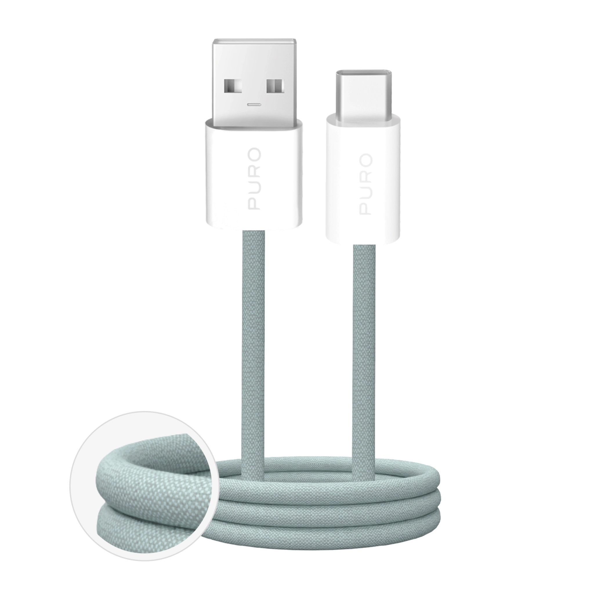 PURO Fabrik 2.0 USB-A - USB-C Charging and Synchronization Cable