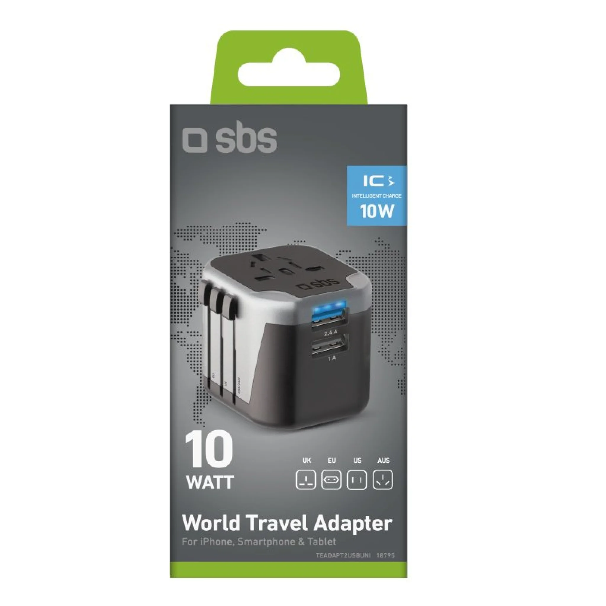 SBS Universal Travel Adapter 12W