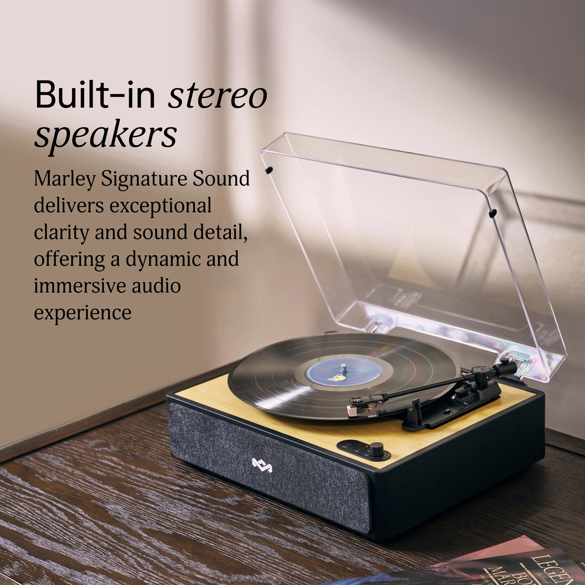 Marley Rise Up Turntable. Black