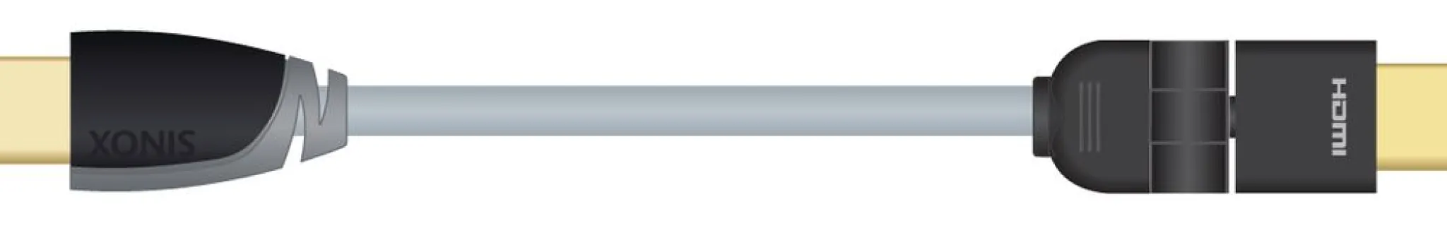 Sinox HDMI™ Cable w/Ethernet. 1m. Grey/black