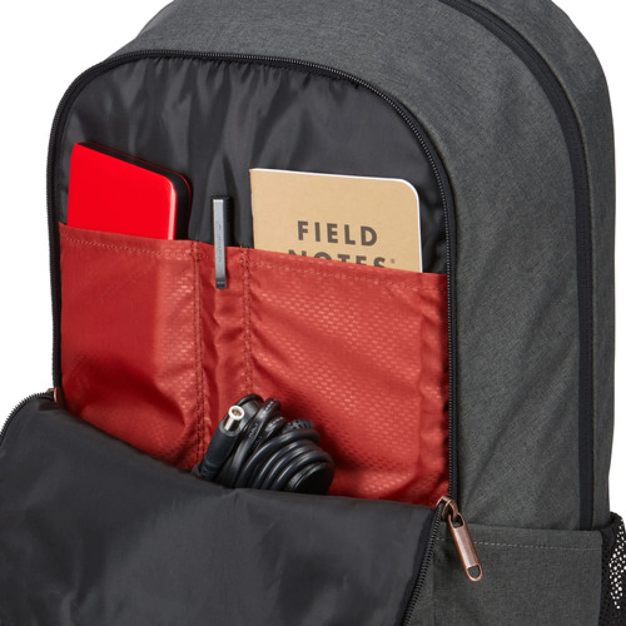 Case Logic Era 15.6" Laptop Backpack. Obsidian grey