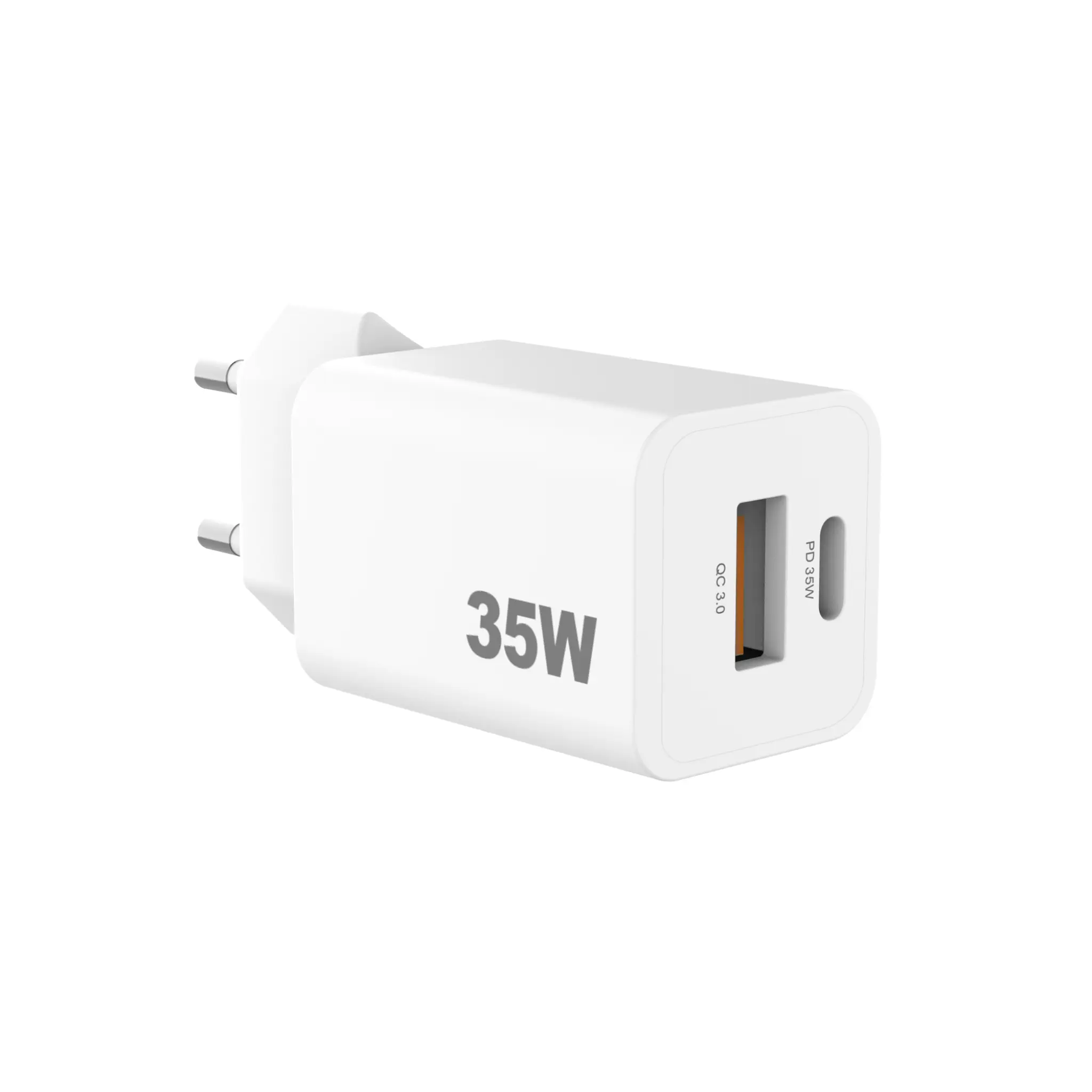 Sinox PRO Wall Charger USB-A+USB-C PD 35W. White
