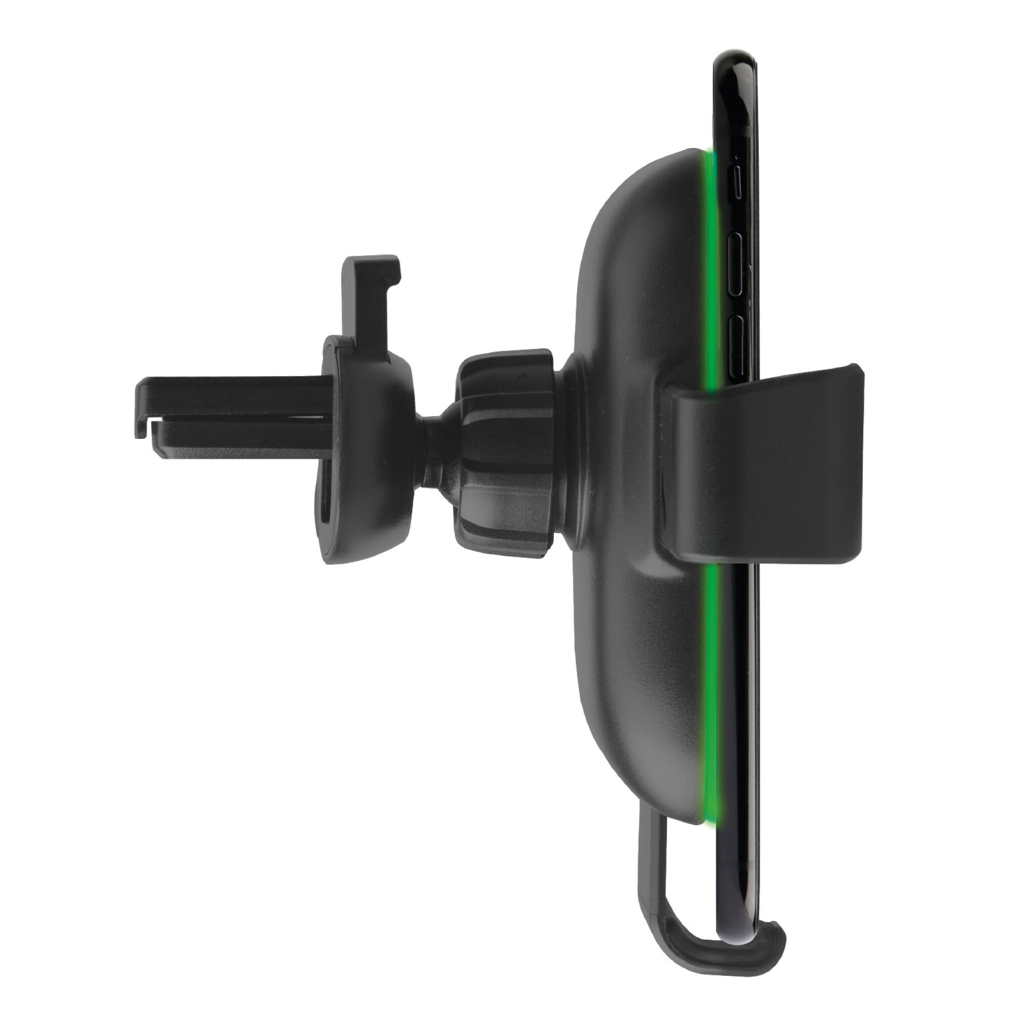 SBS Wireless Gravity Phone Holder for Cars with a Quick Charger. Black