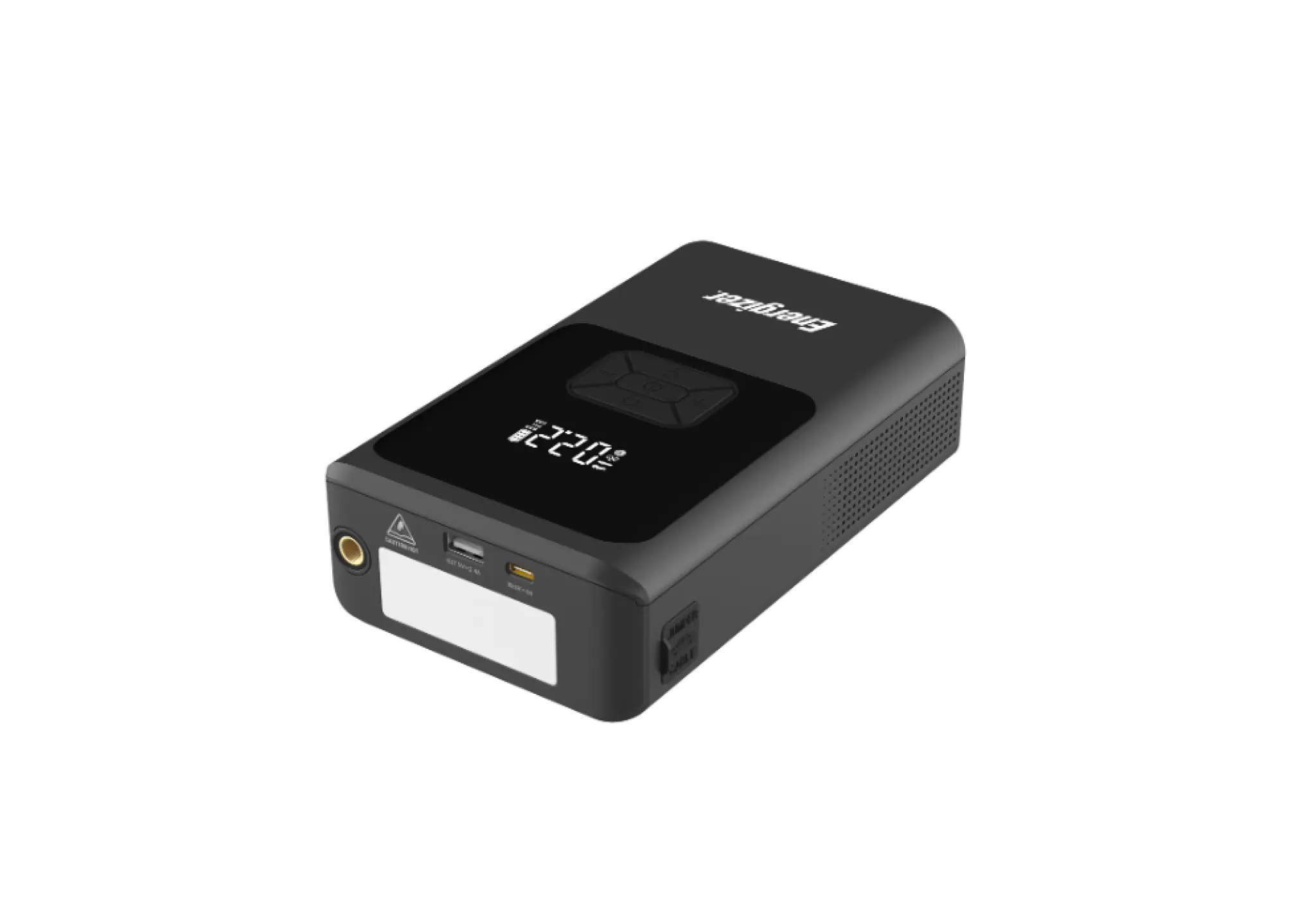 Energizer tire pump and jump starter. Black