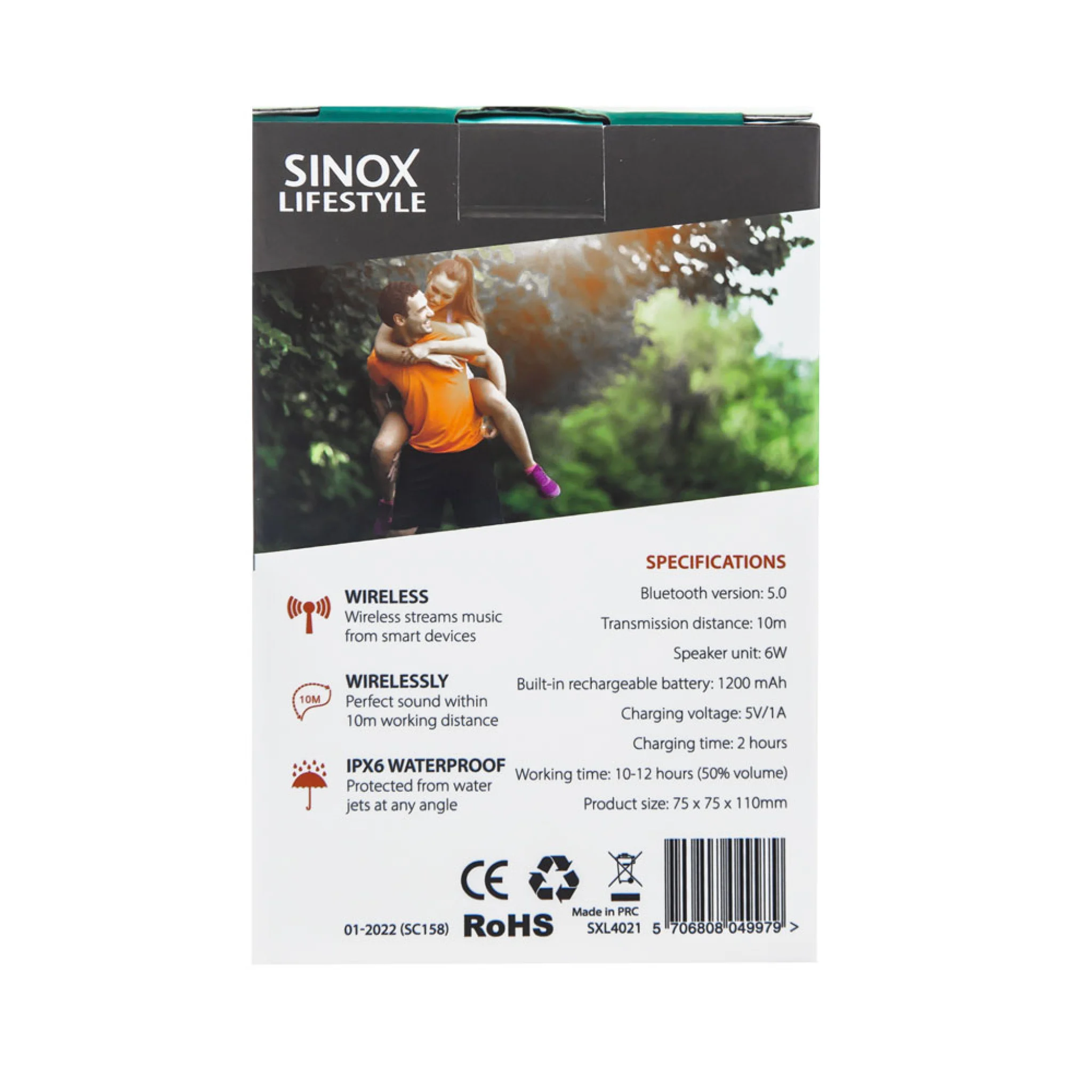 Sinox Sonitus Rock Speaker. Grey