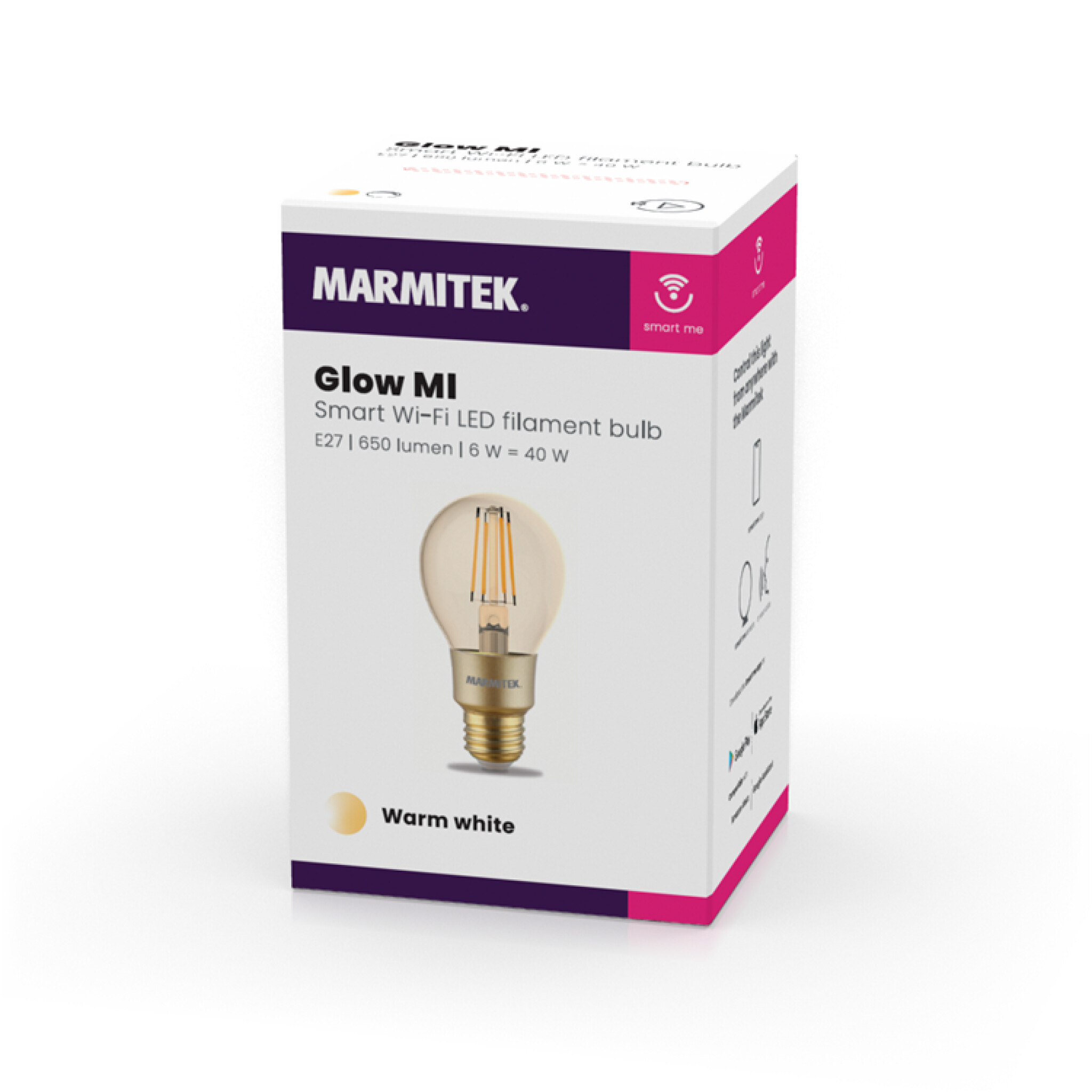 Marmitek Glow MI. E27. Warm white