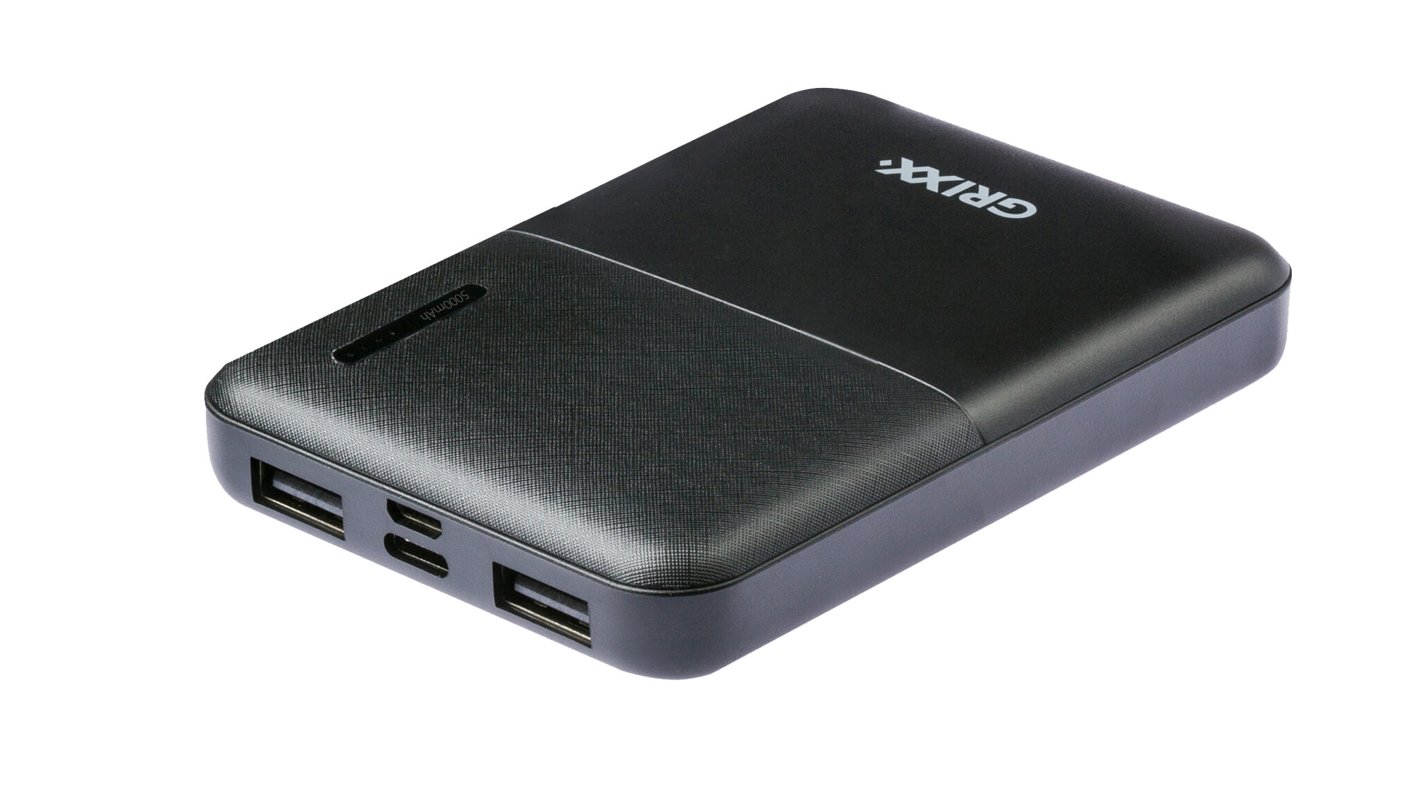 Grixx Powerbank 5.000mAh. Black