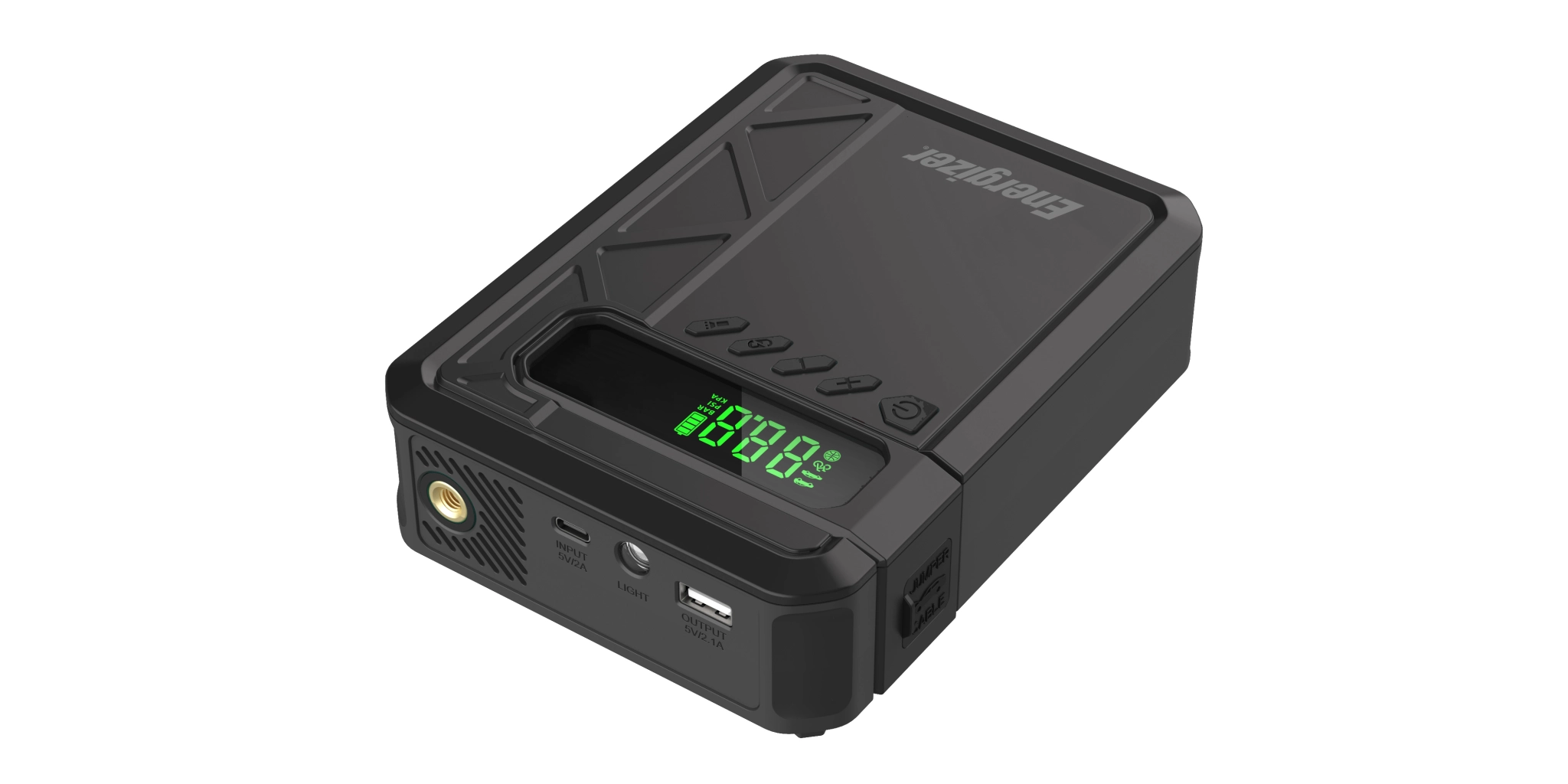 Energizer tire pump and jump starter. Black