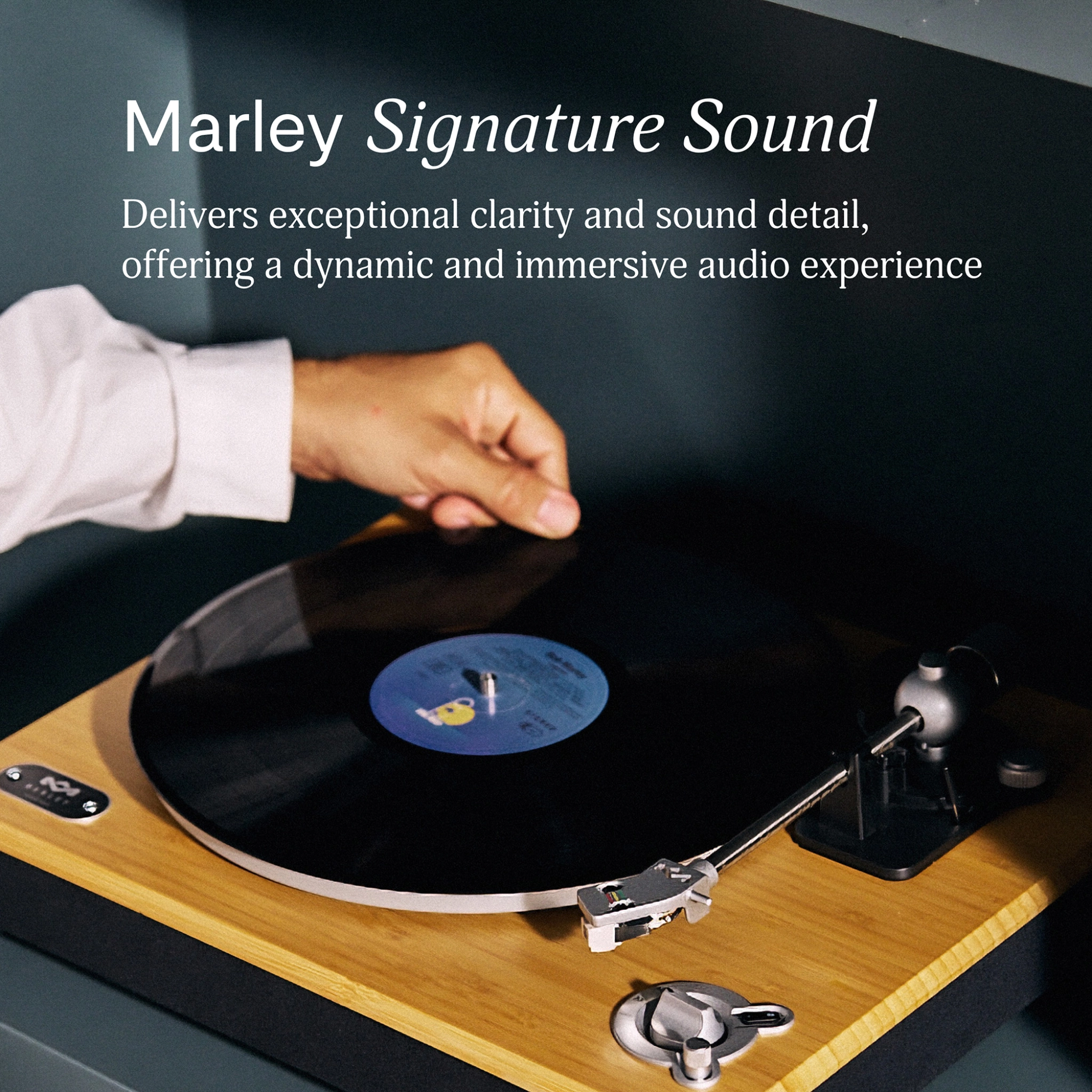 Marley Stir It Up Wireless 2 Turntable. Black