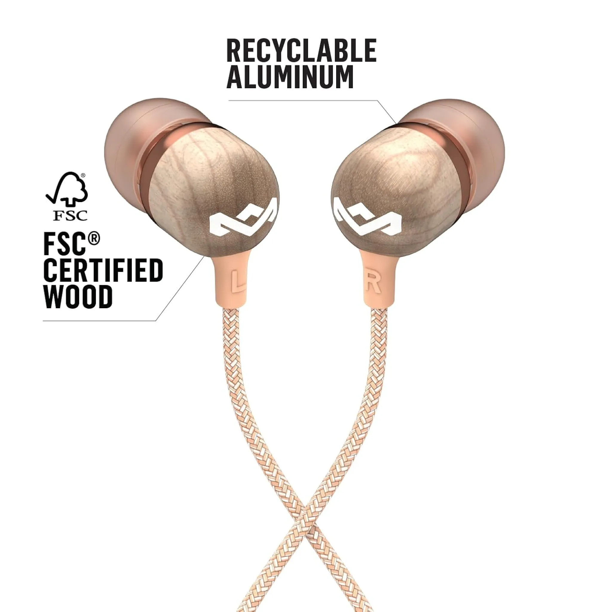 Marley Smile Jamaica In-Ear Headphones. Copper