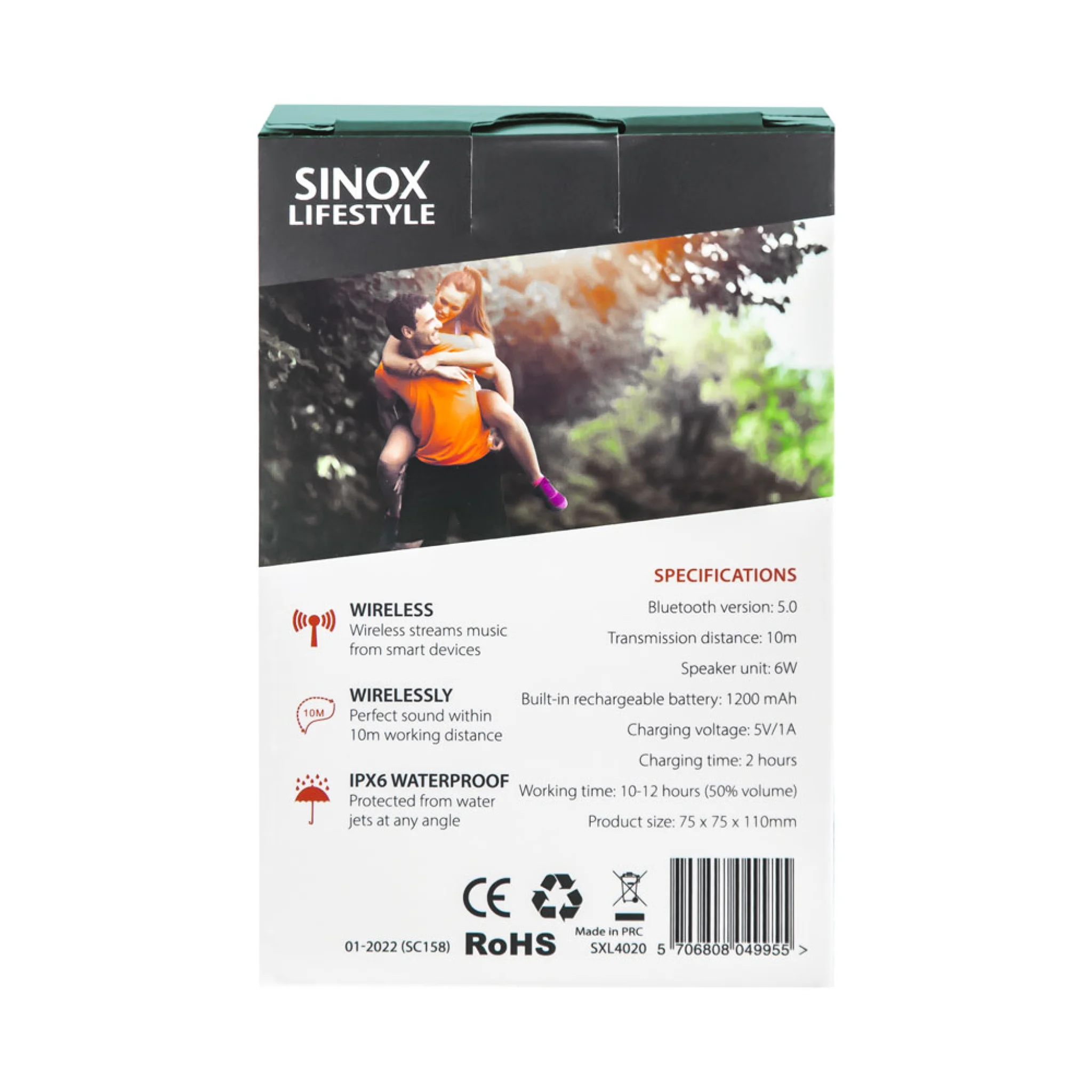 Sinox Sonitus Rock Speaker. Black