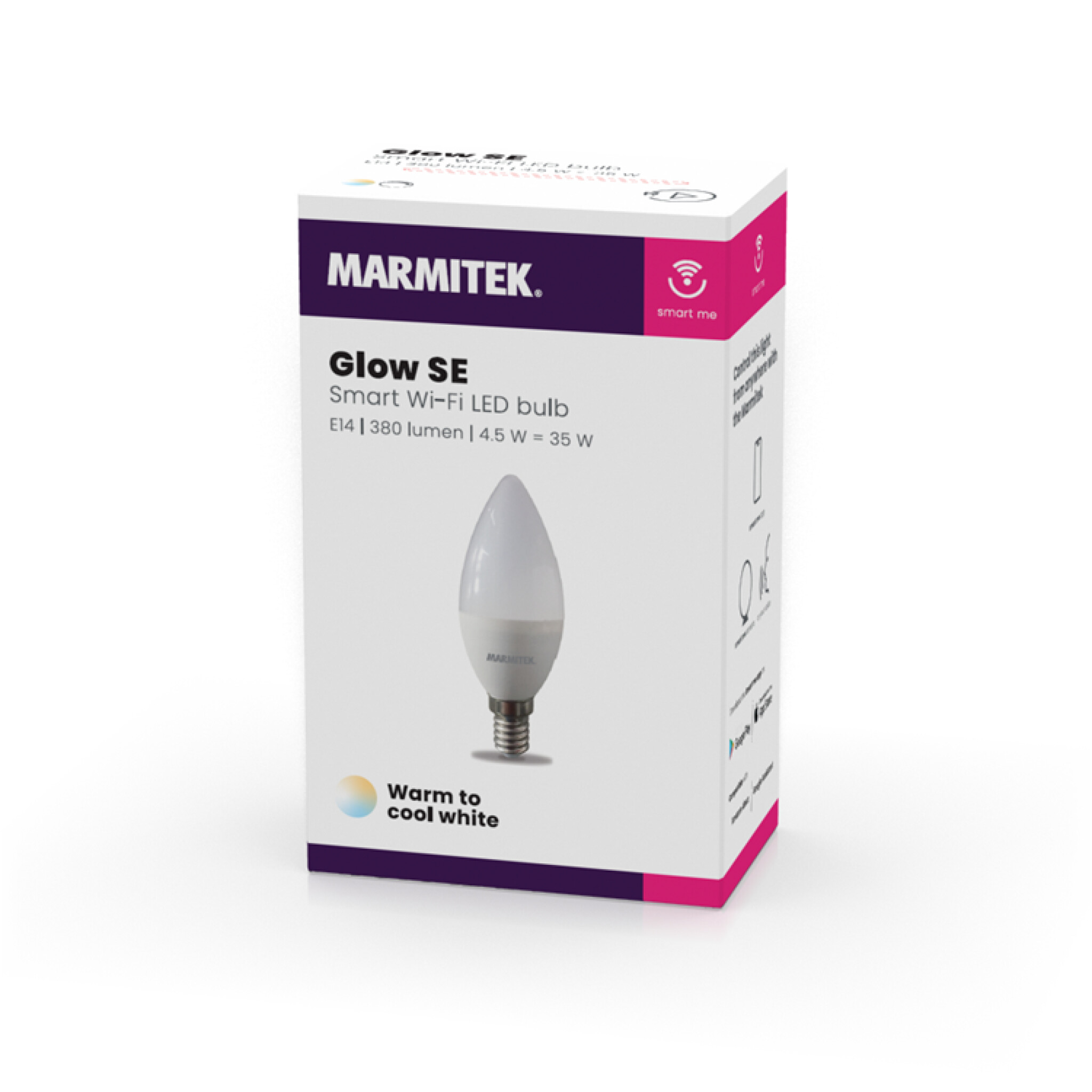 Marmitek Glow SE. E14. Cold to warm white