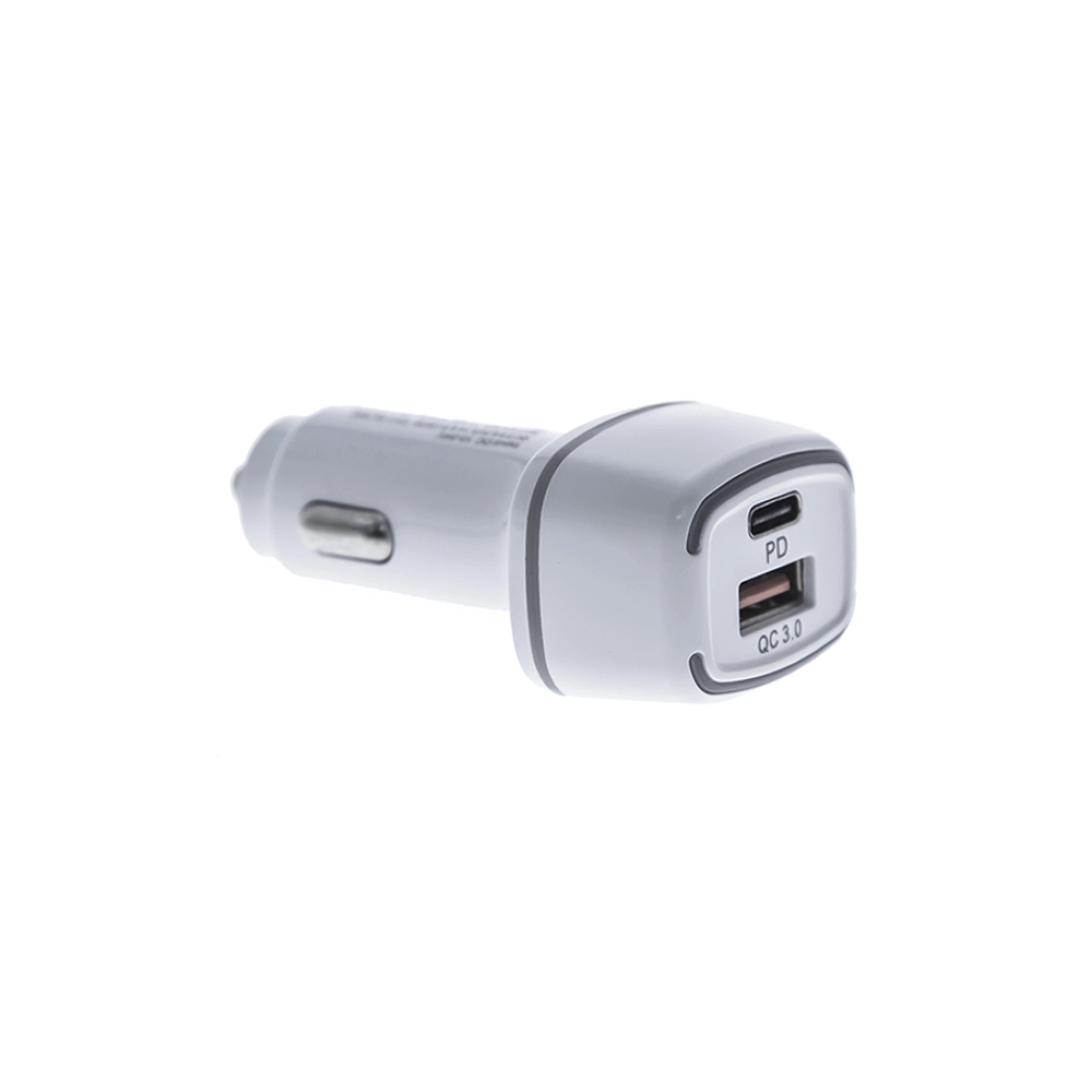 Sinox 12V Dual USB A+USB C Charger. White