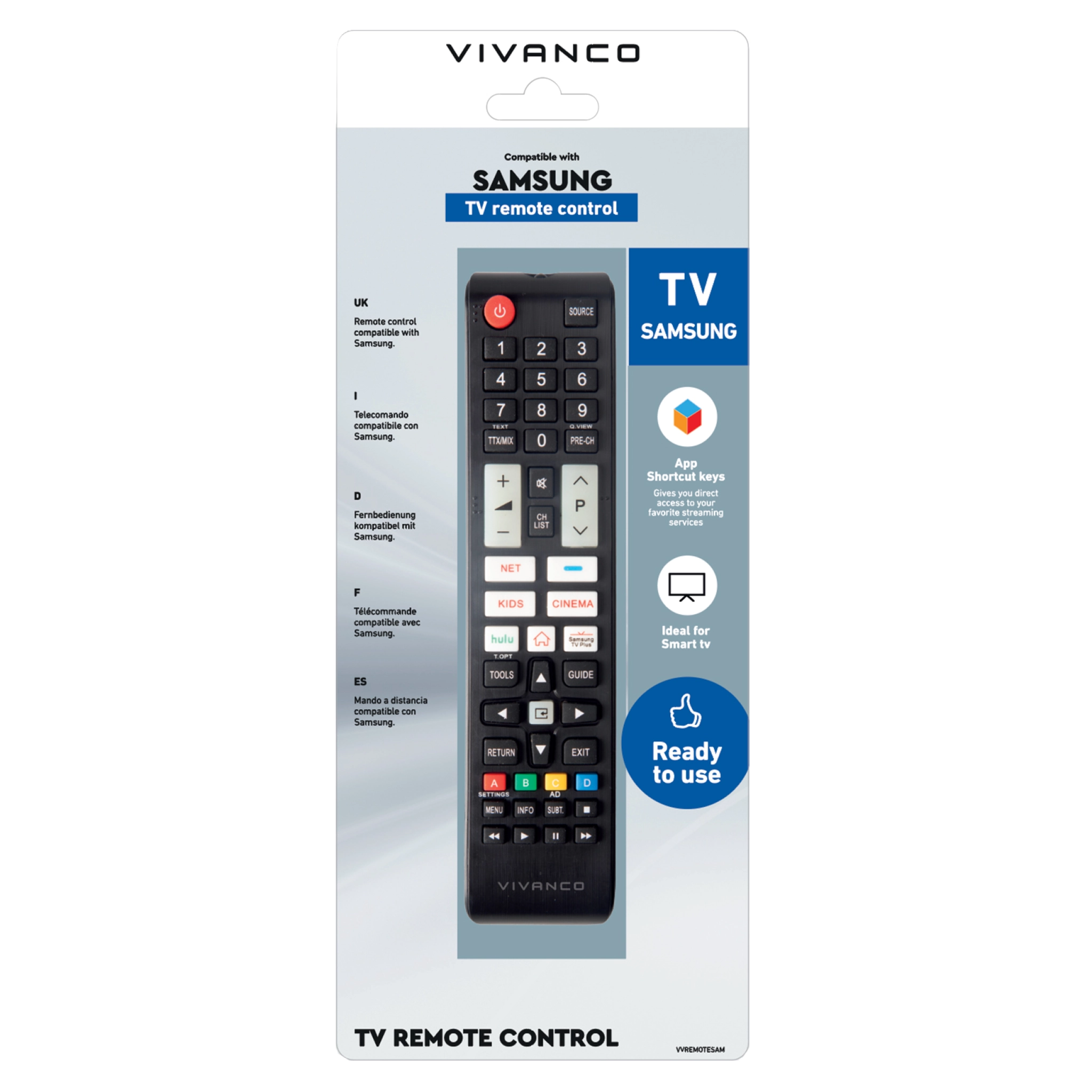 Vivanco Samsung TV Remote Control