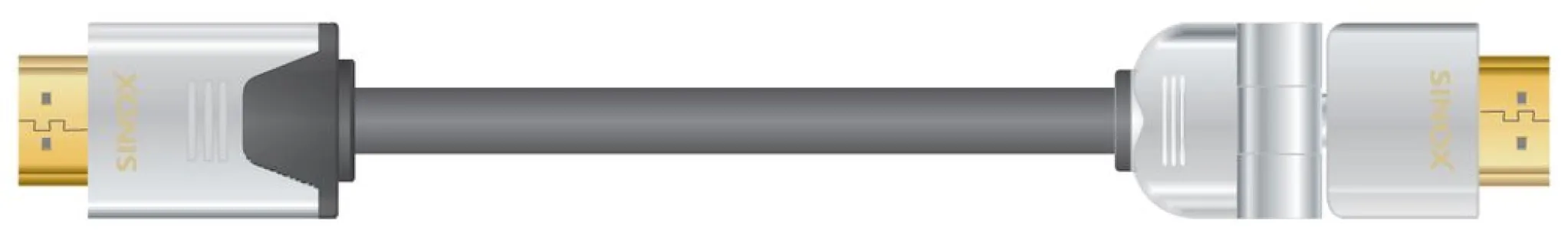 Sinox SHD HDMI™ Cable with Ethernet. 1.5m. Black