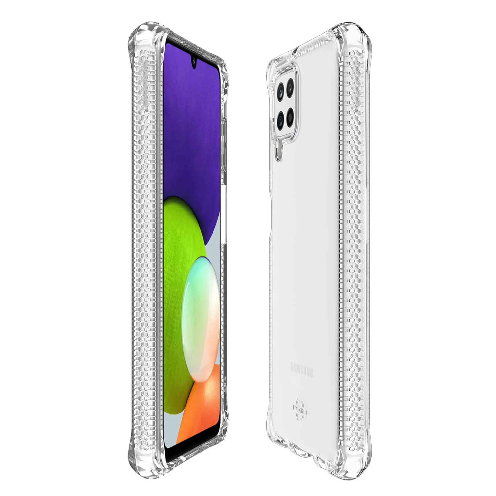ITSKINS SPECTRUM CLEAR cover for Samsung Galaxy A22 4G®. Transparent