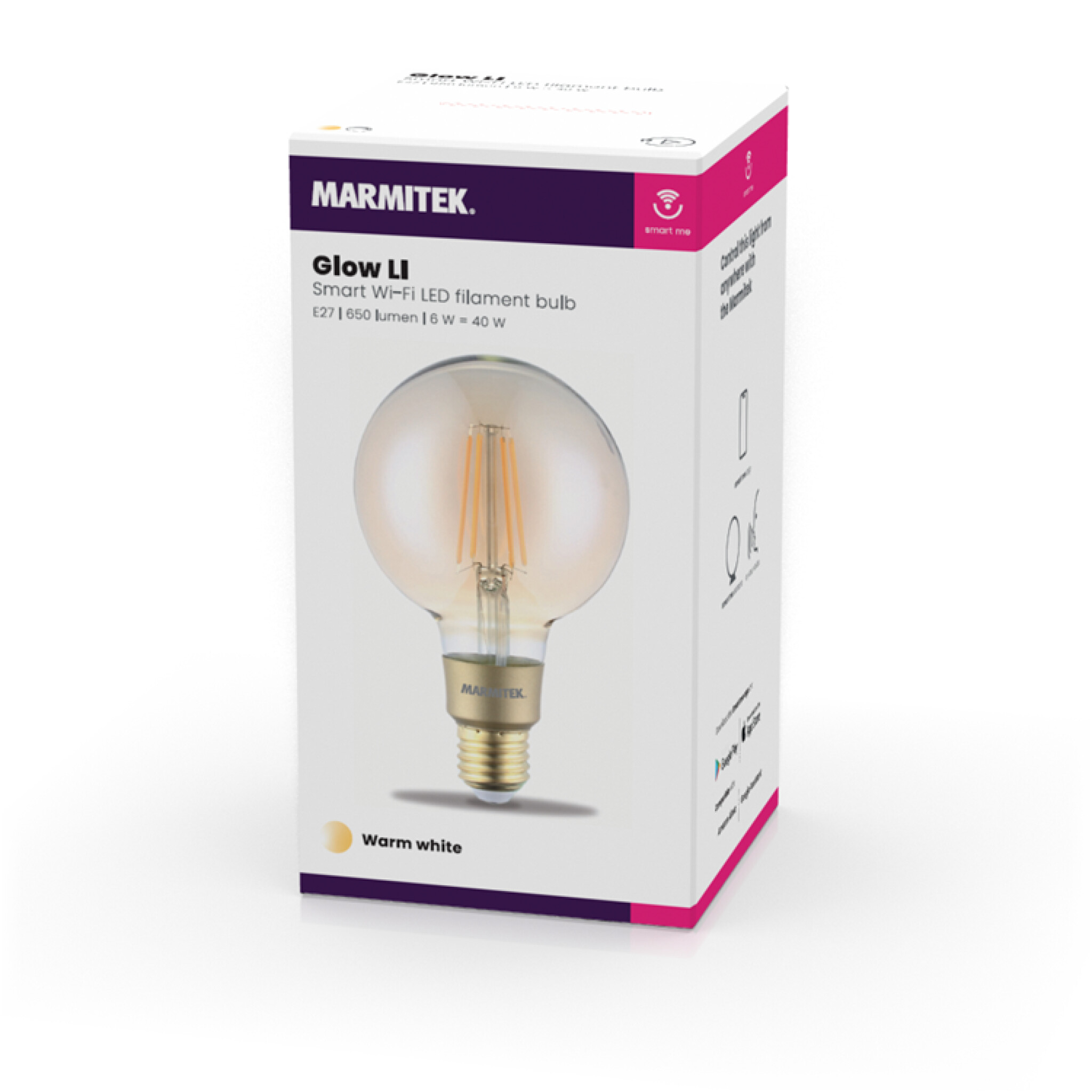 Marmitek Glow LI. E27. Warm white