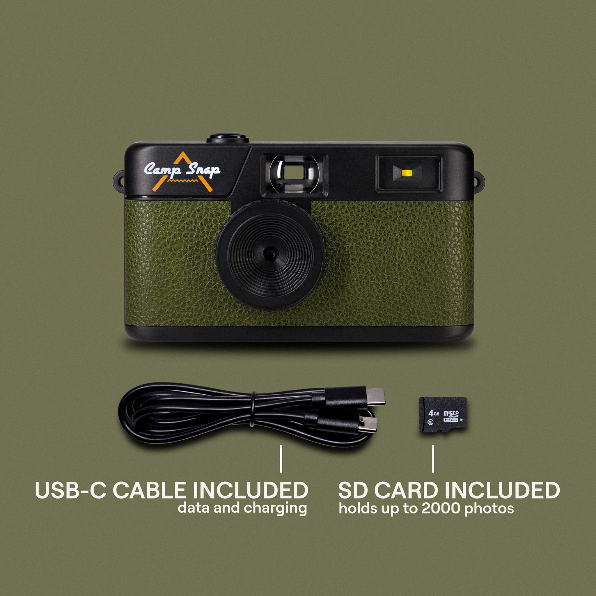 Camp Snap Camera. Forest Green