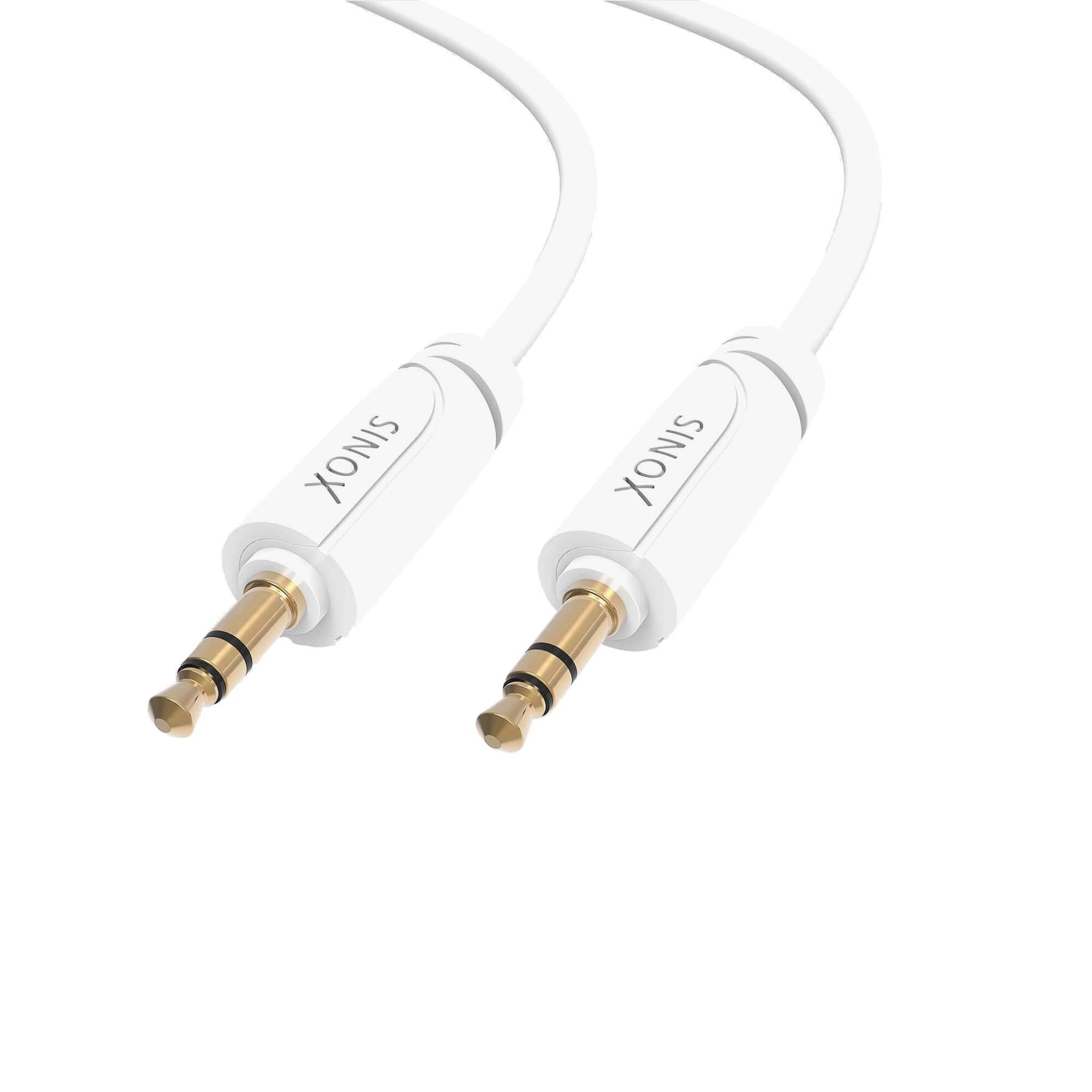 Sinox Mini Jack cable. 1m. White