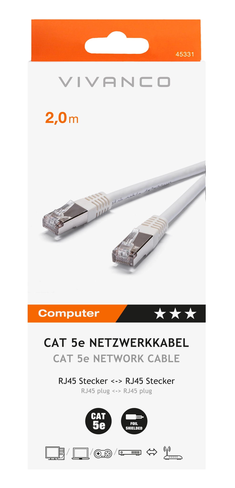 Vivanco Cat 5e network cable