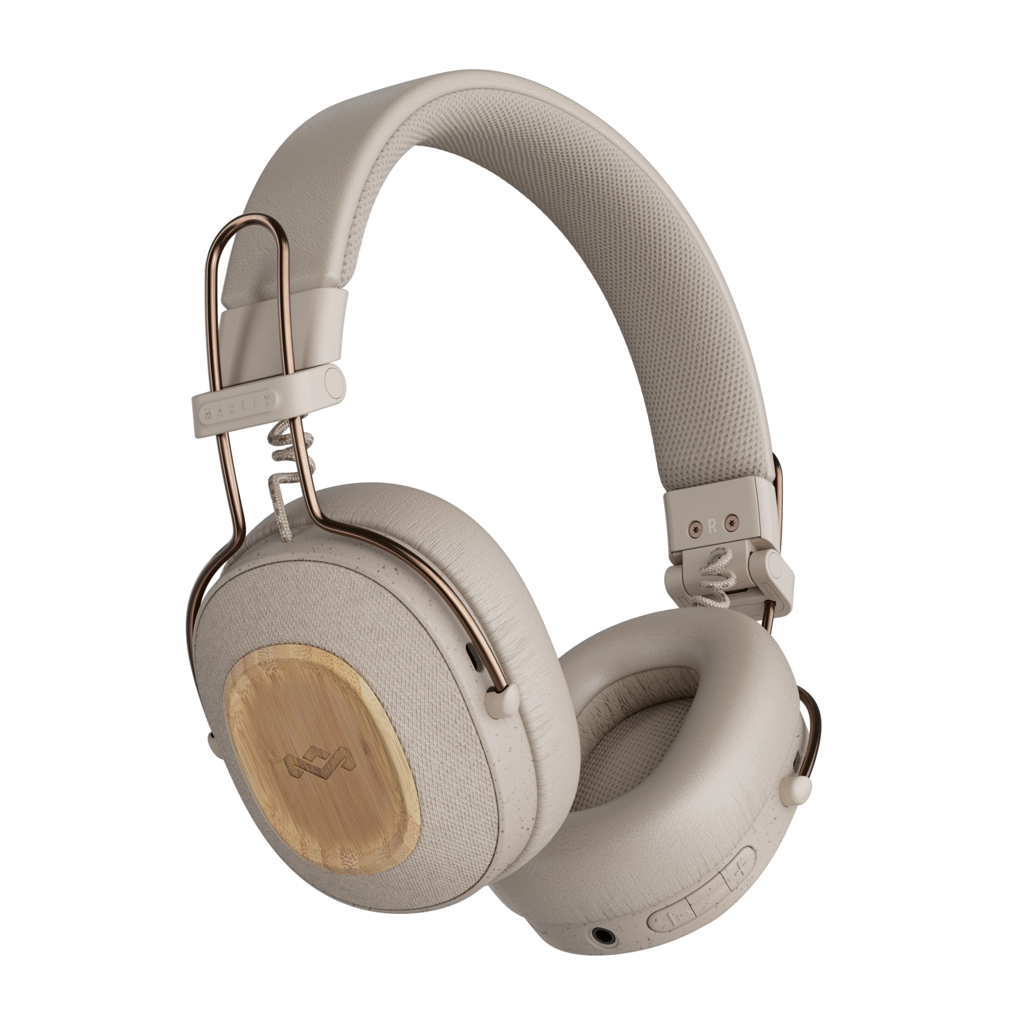 Marley Positive Vibration Riddim Headphones. Cream