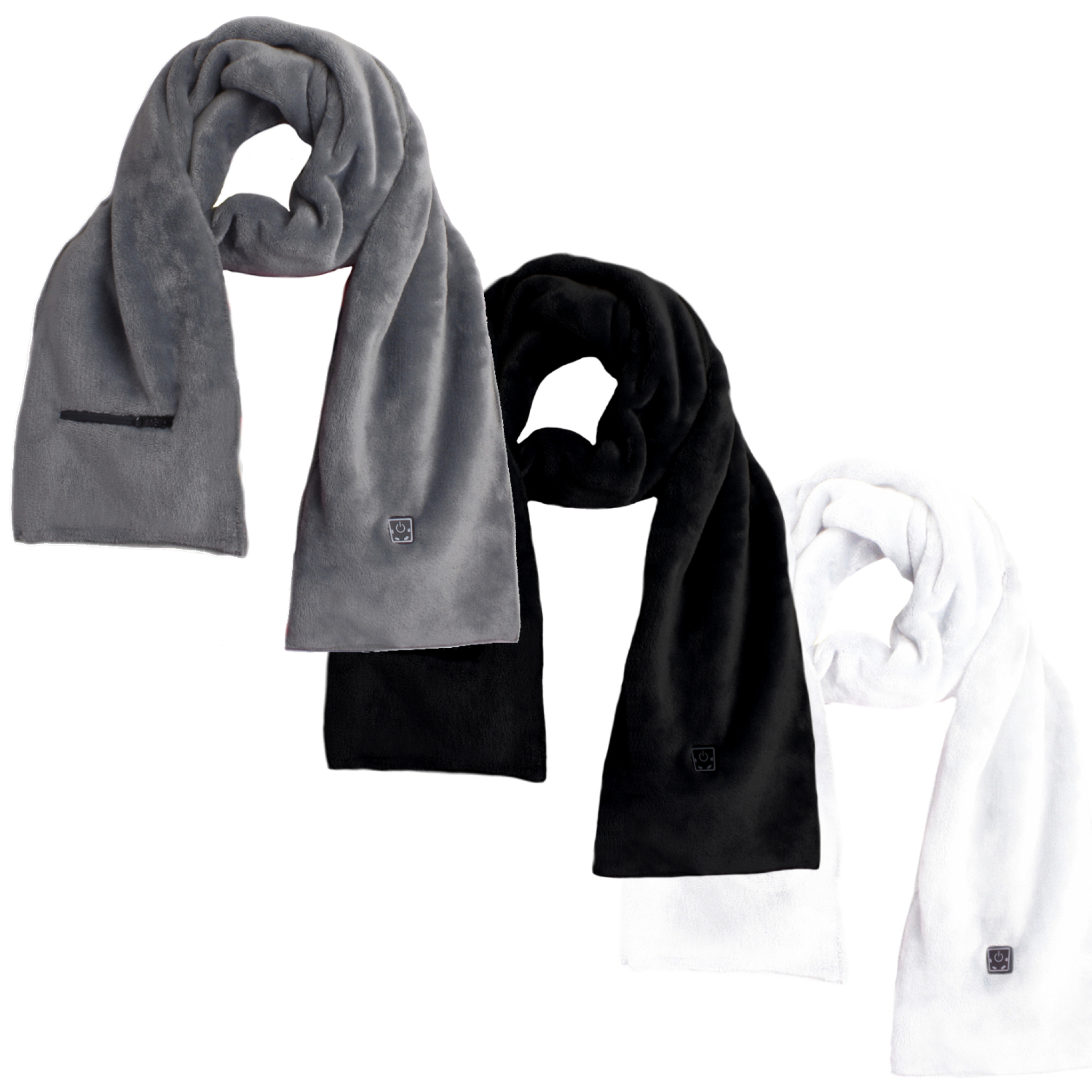 Glovii Heated Scarf. Black