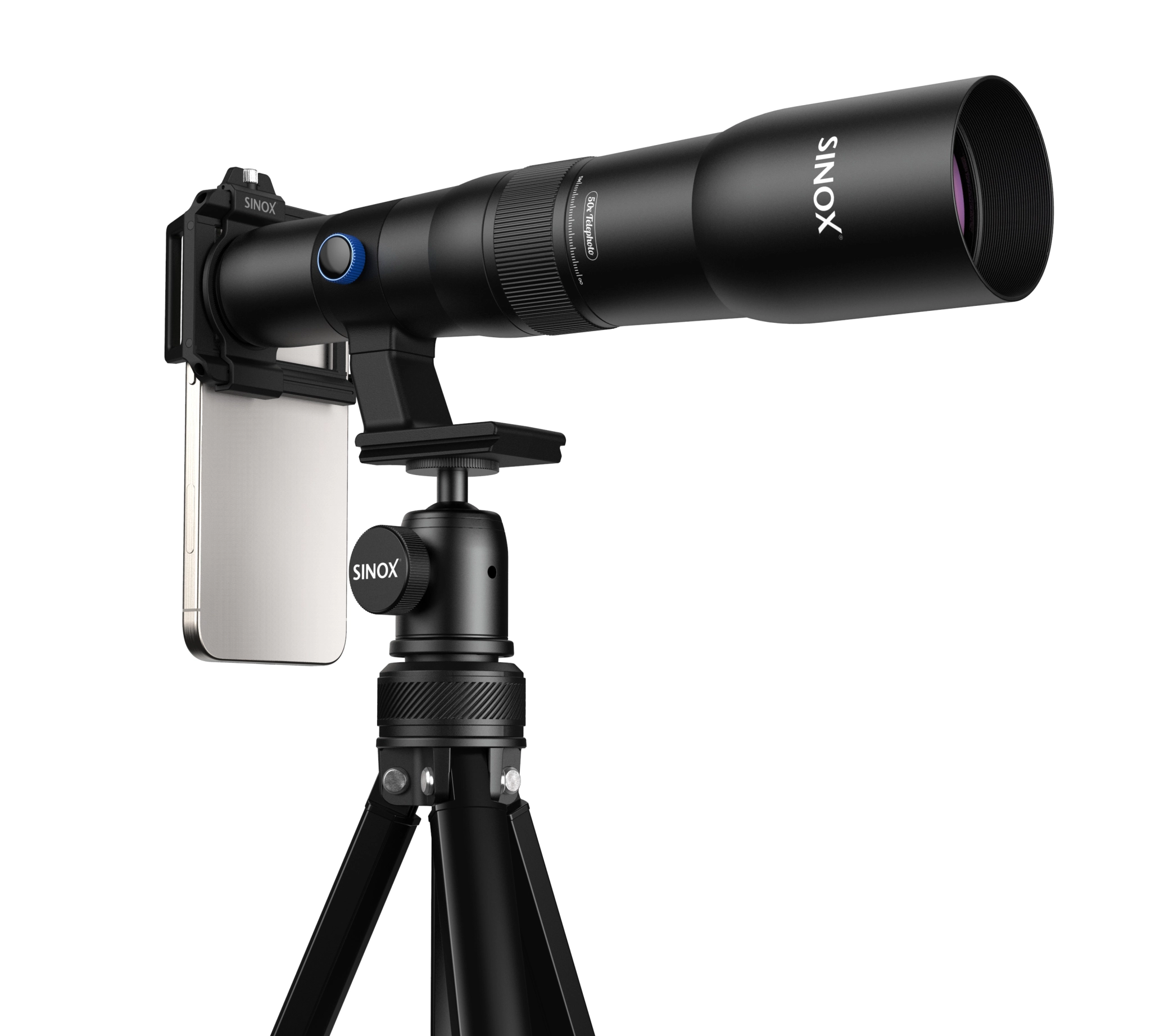 Sinox Lifestyle 50x Telephoto Lens Kit. Black