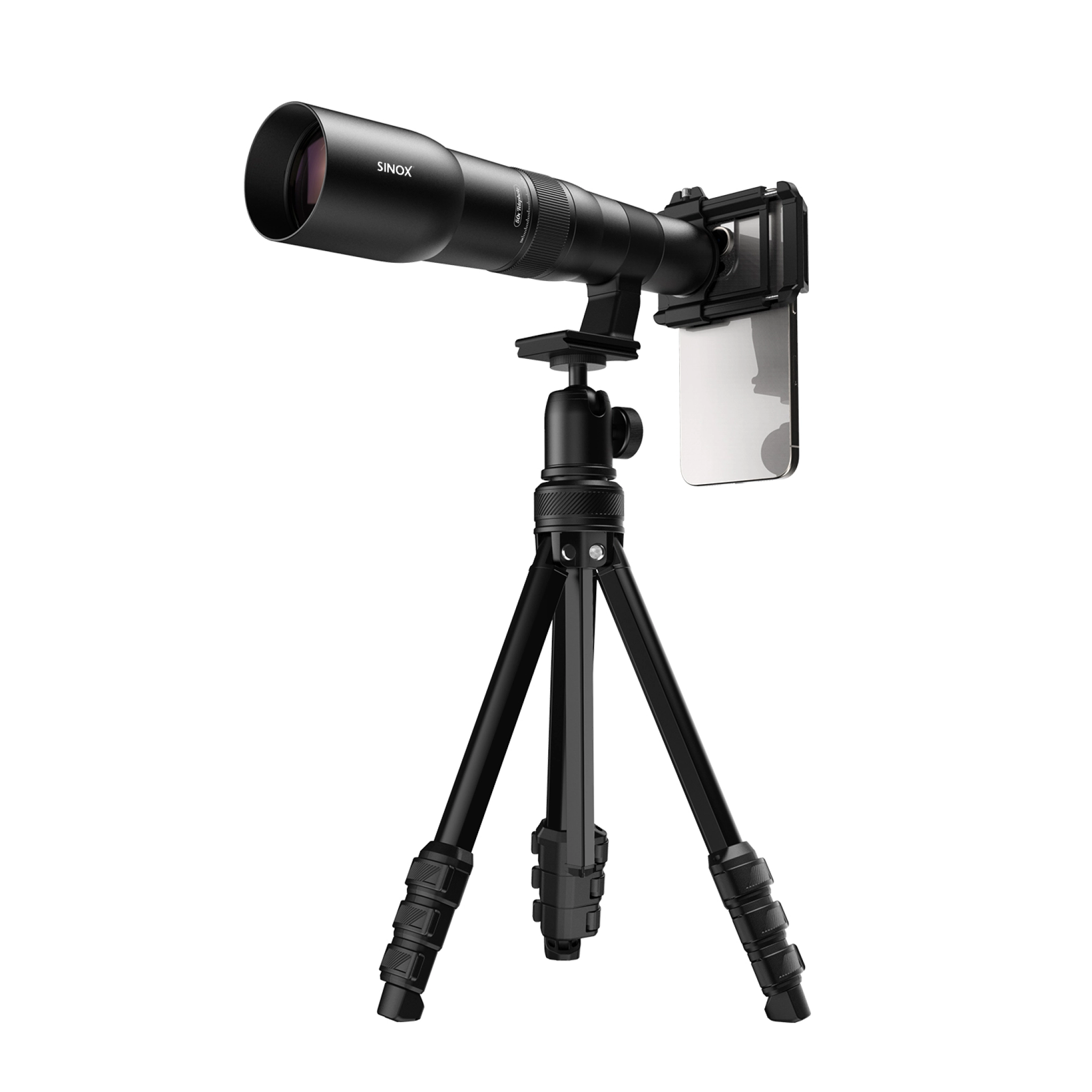 Sinox Lifestyle 50x Telephoto Lens Kit. Black