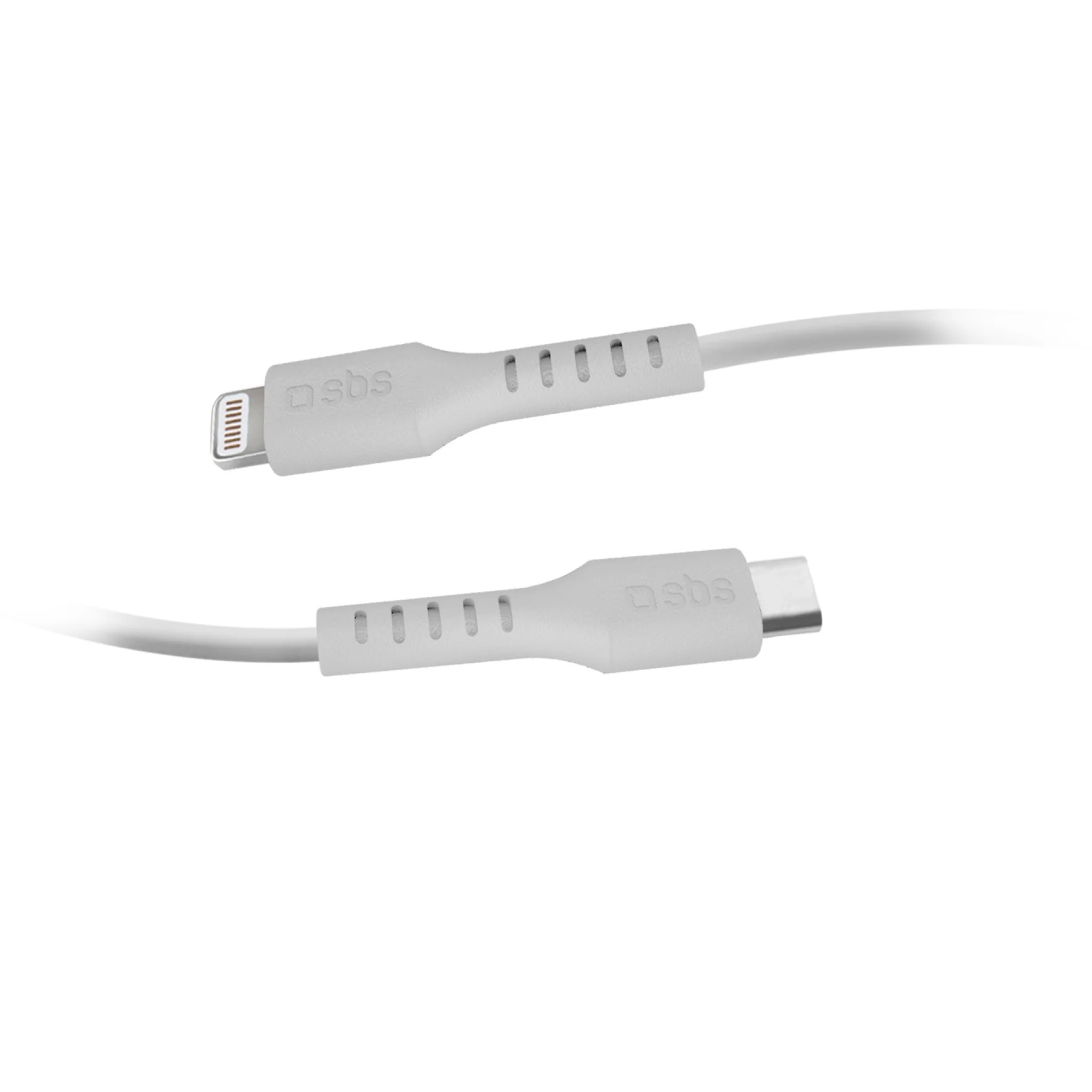 SBS USB C to Lightning cable. 1m. White