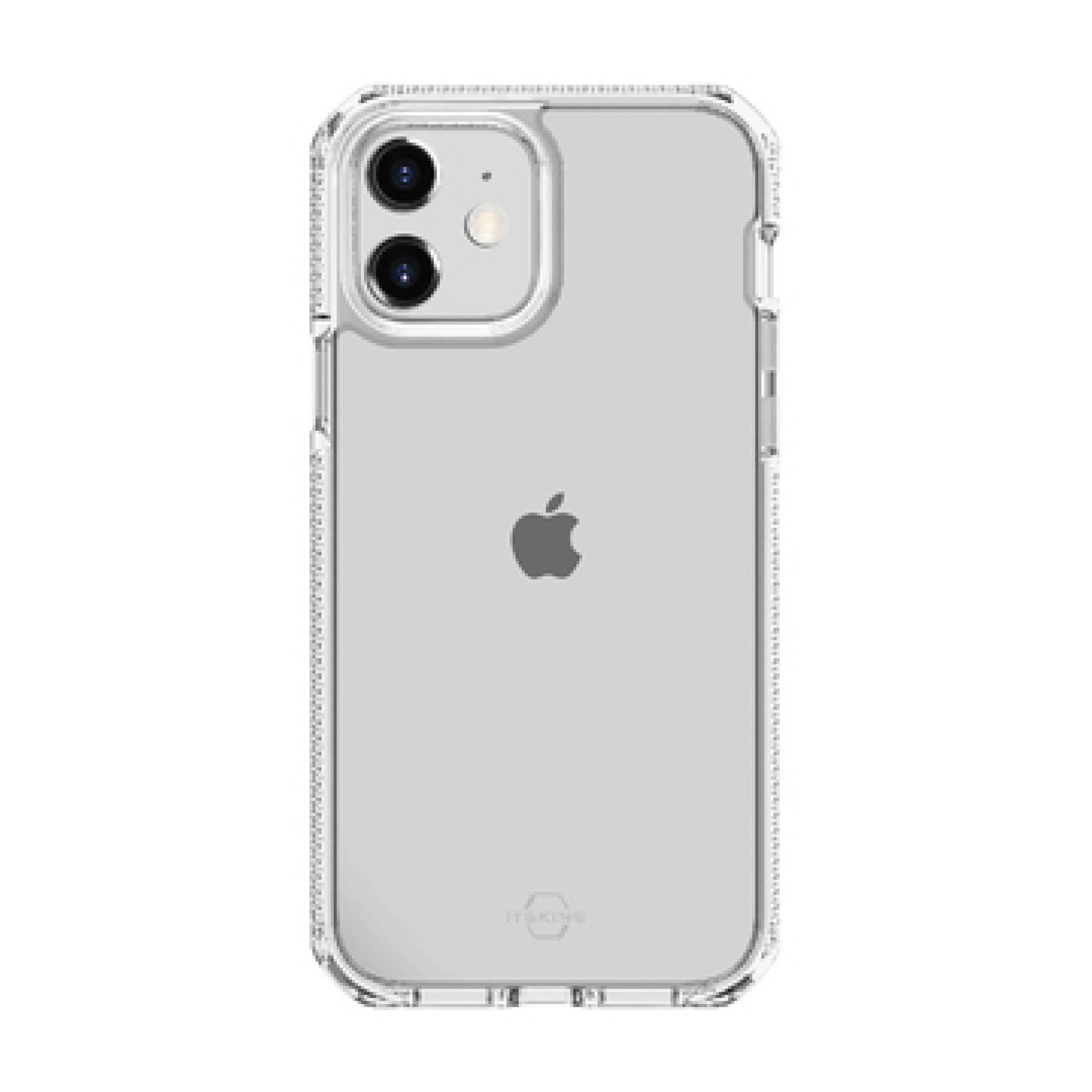 ITSKINS SUPREME CLEAR cover for iPhone 12 mini®. White and transparent