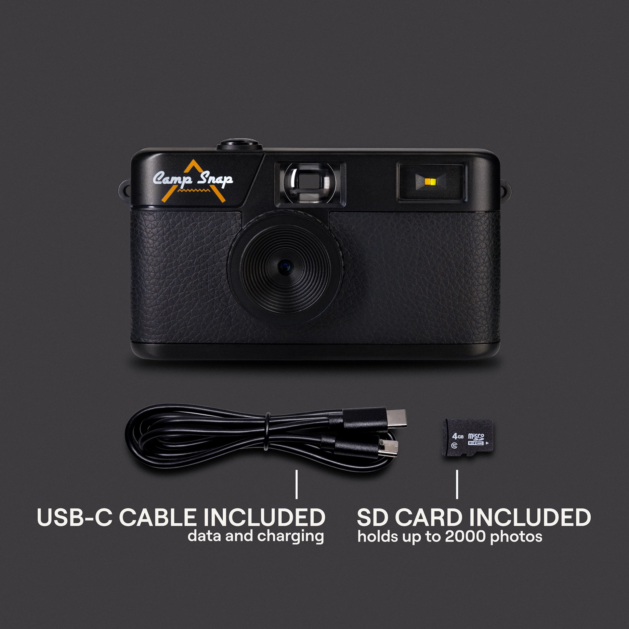 Camp Snap Camera. Stealth Black
