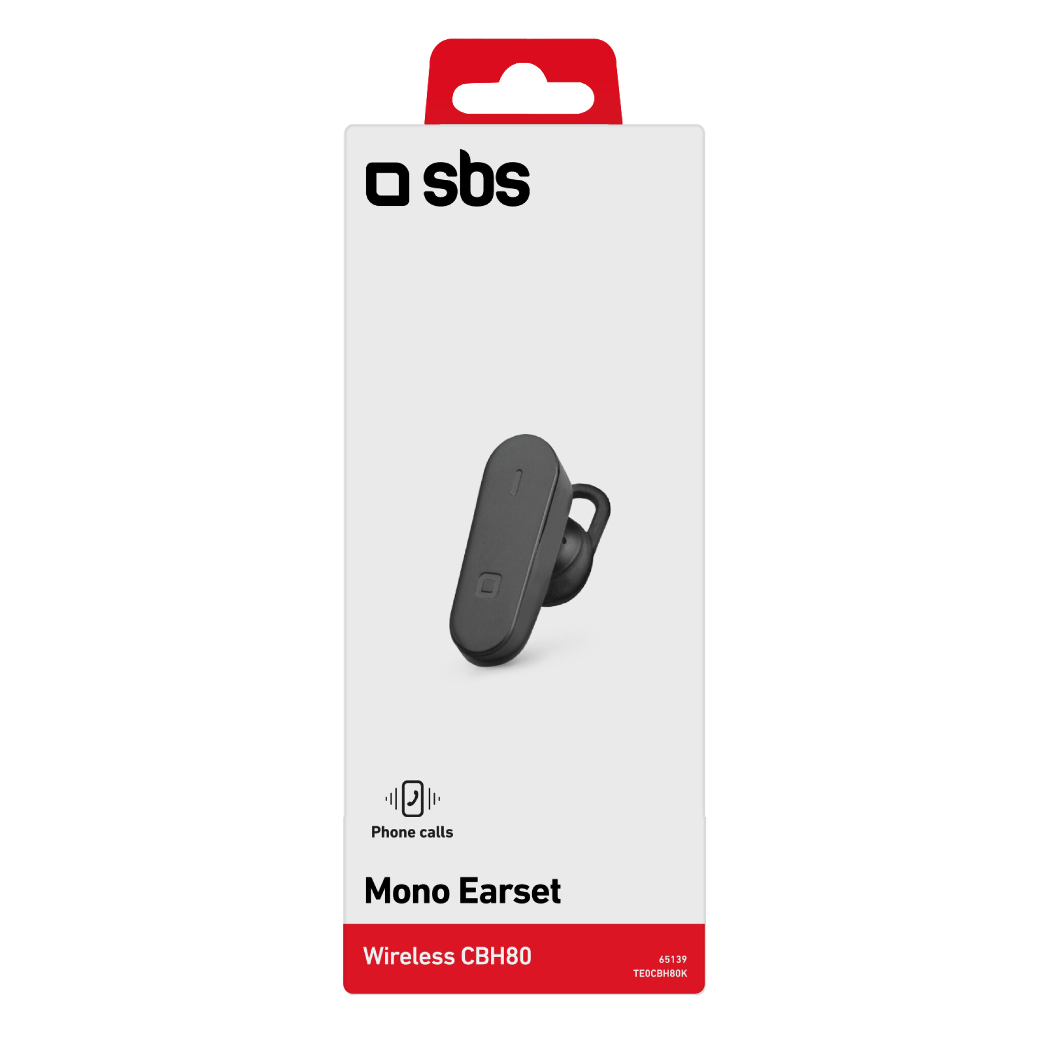 SBS Wireless Mono Headset. Black