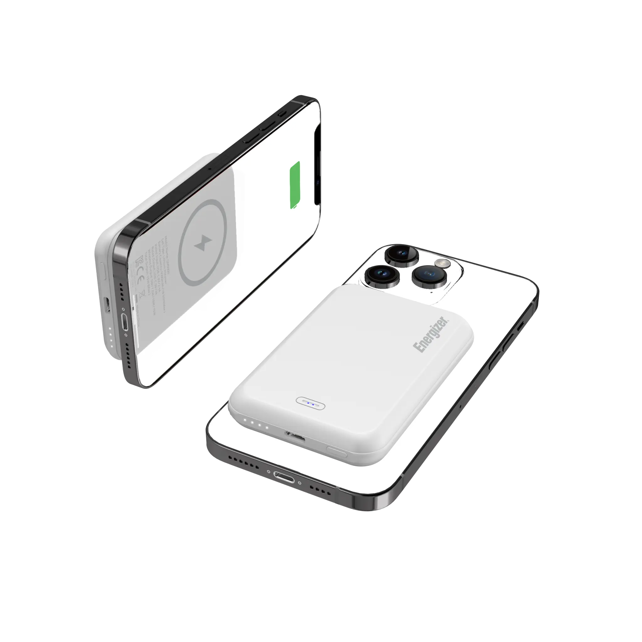 Energizer 15W Magnetic Wireless Power Bank. White