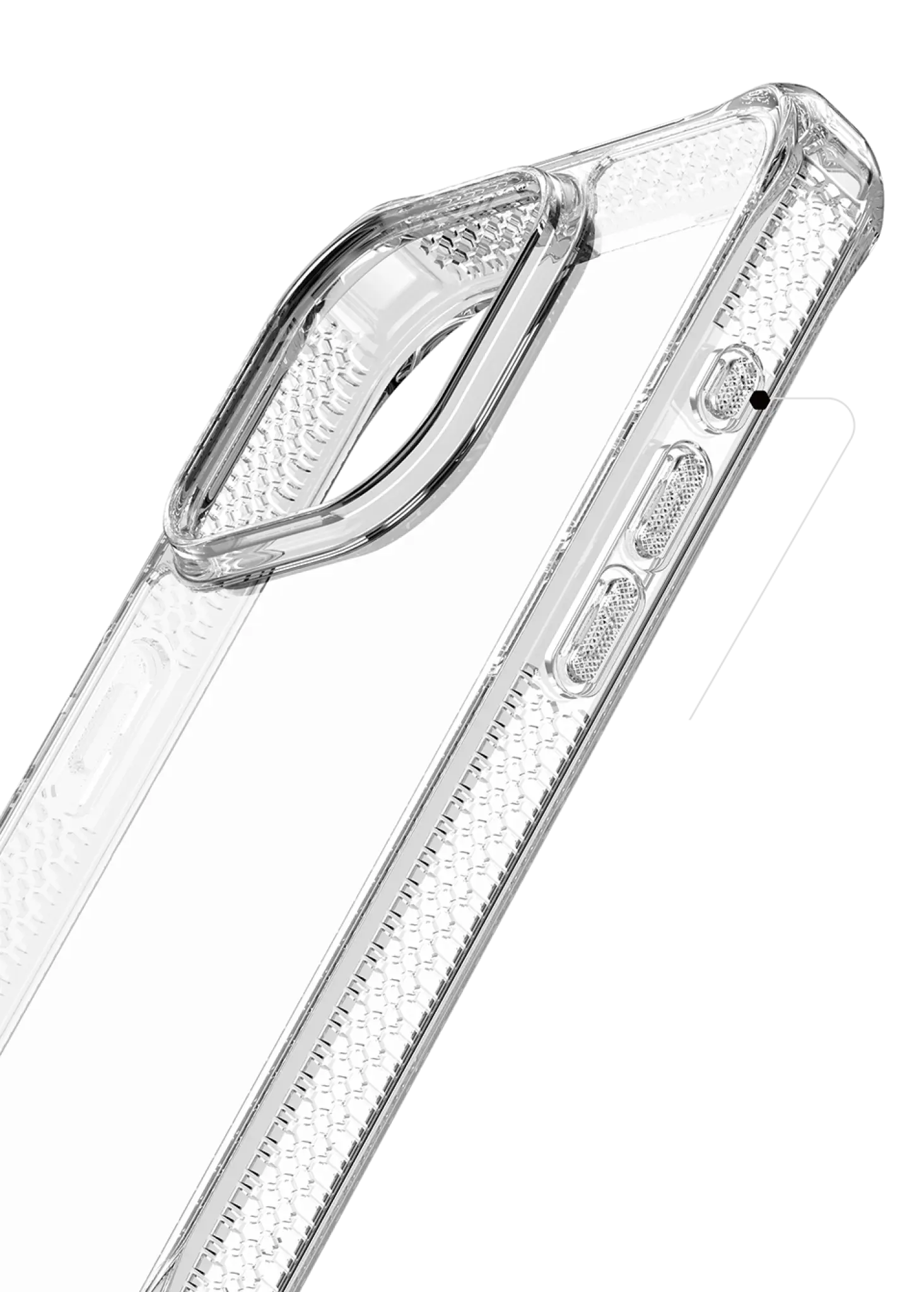 ITSKINS HYBRID MAGSAFE CLEAR cover for iPhone 16 Pro®. Transparent