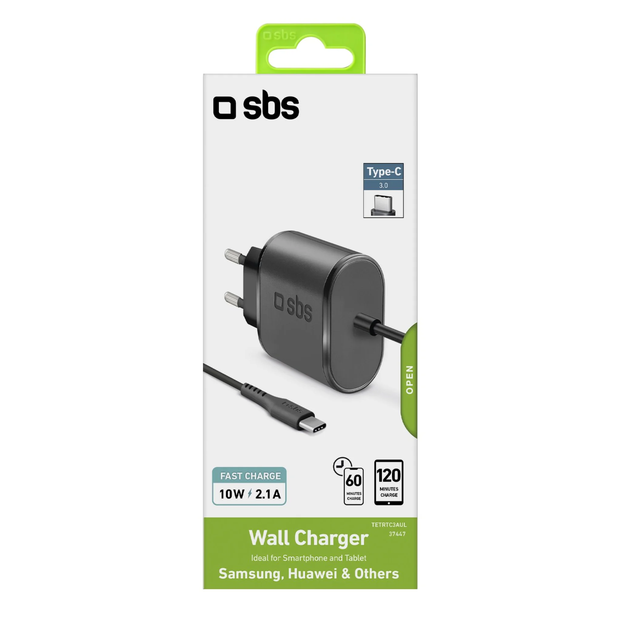 SBS 3100 mAh Charger. 2A. Black