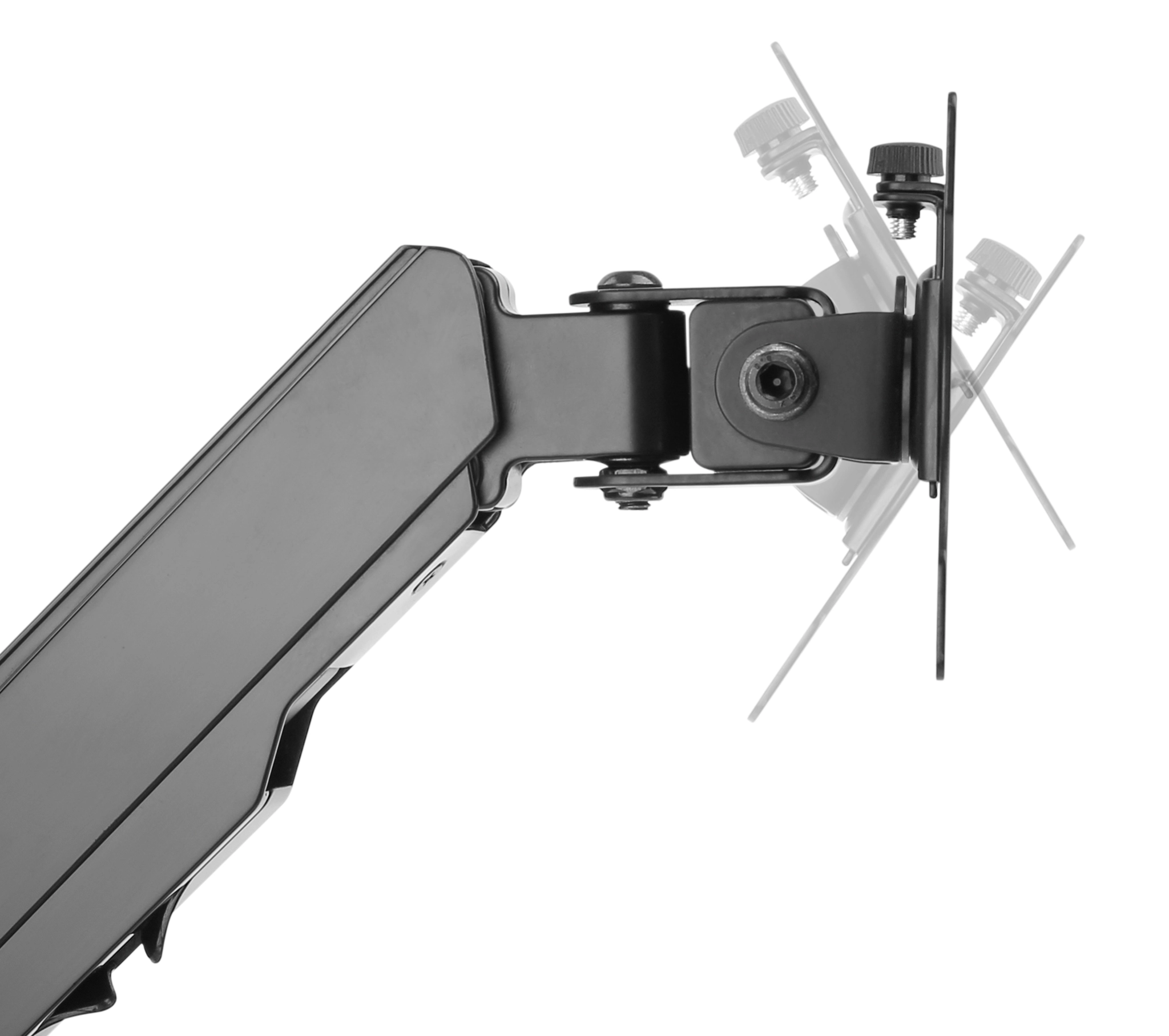 Sinox Office Dual Monitor Wall Mount with Gas Spring. Up to 32". Black