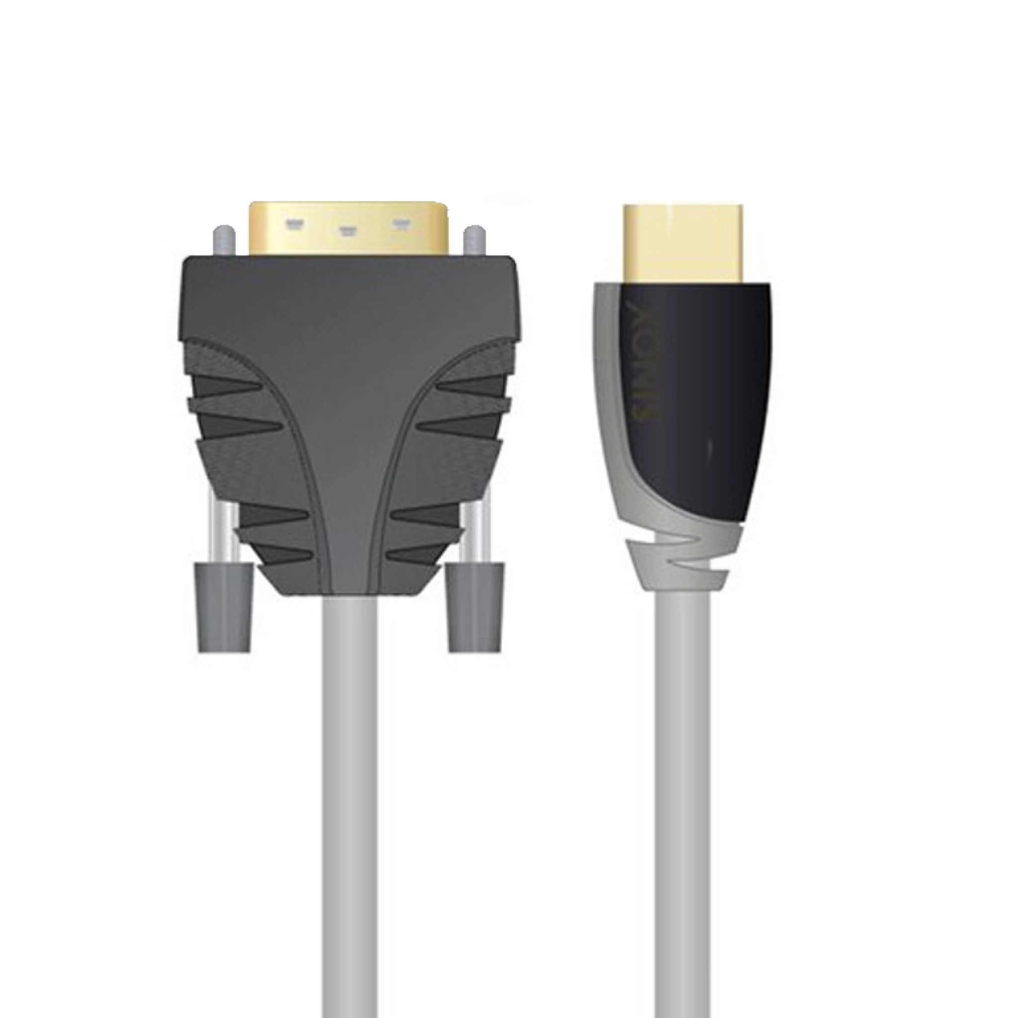 Sinox HDMI™ to DVI Cable. 5m. Grey/Black