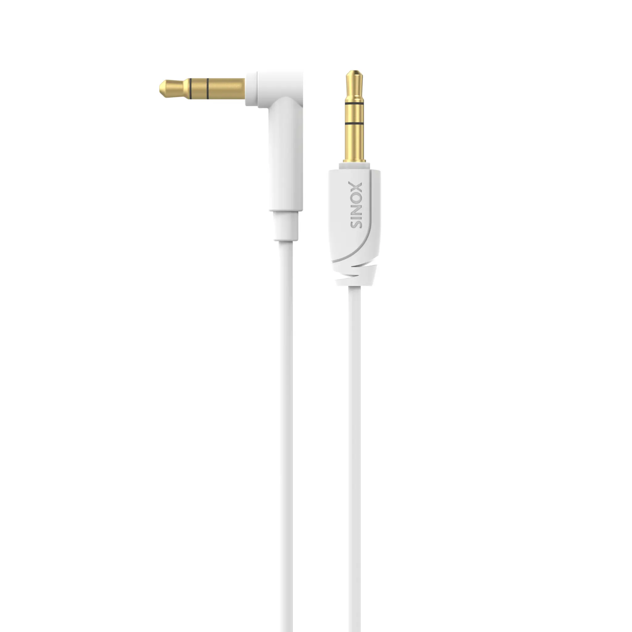 Sinox PRO Mini Jack Cable Angled. 1.5m. White