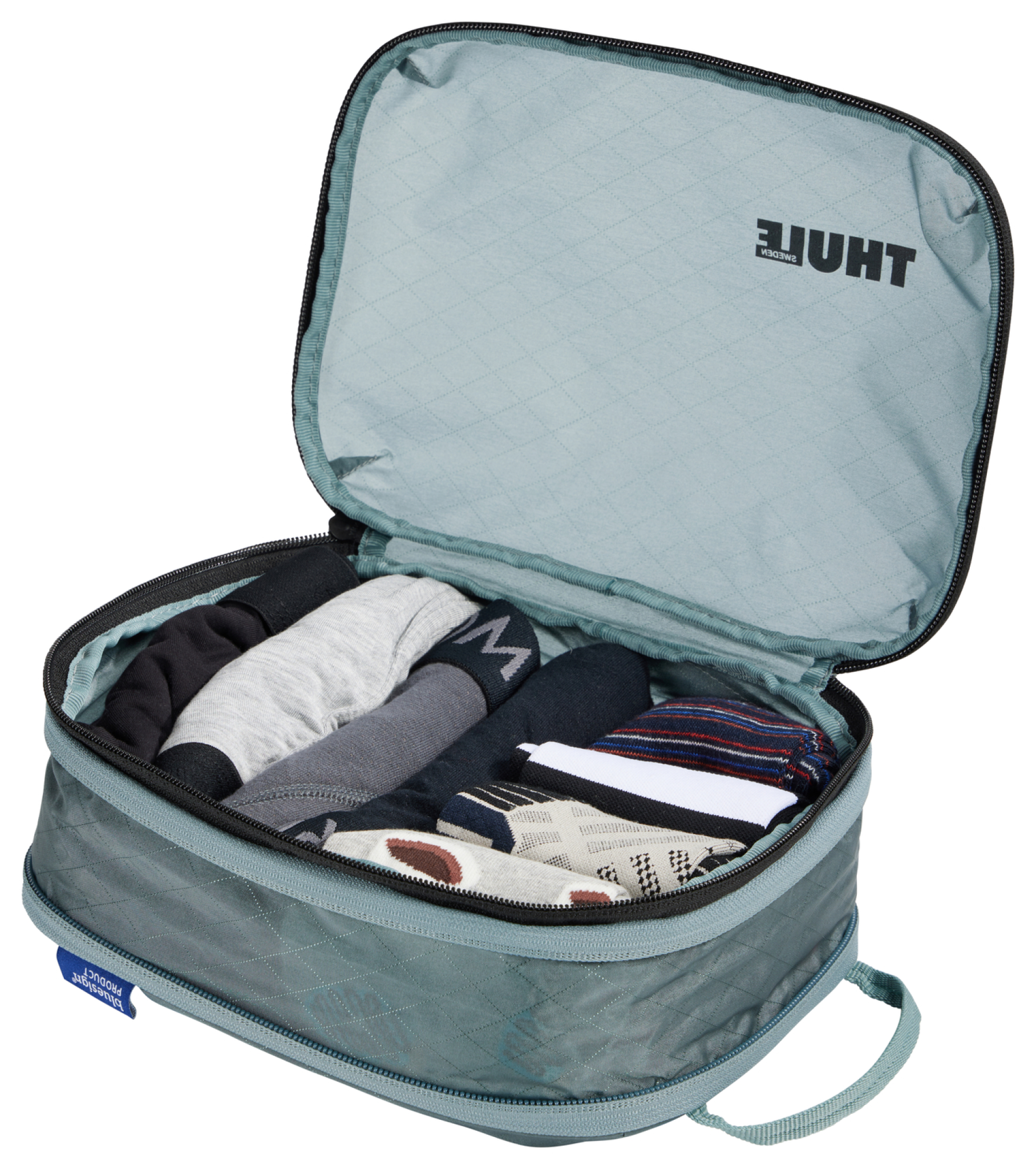 Thule compression packing cube. Pond grey
